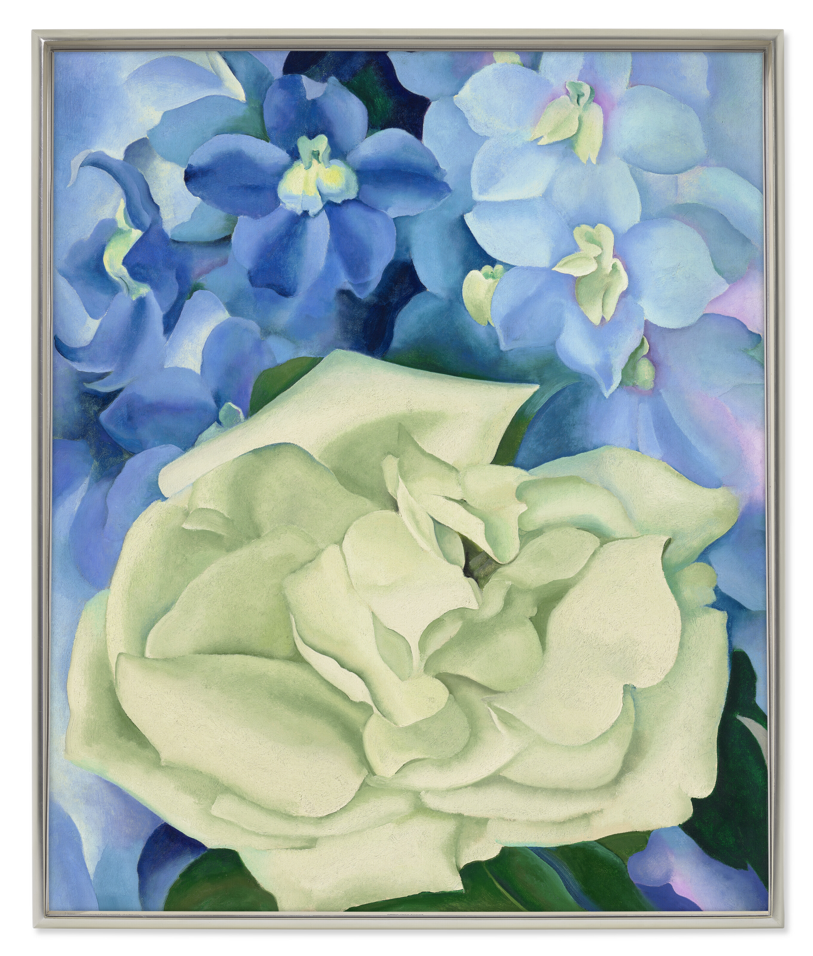 Georgia O’Keeffe — Белая роза с живокостью № I, изображение 2