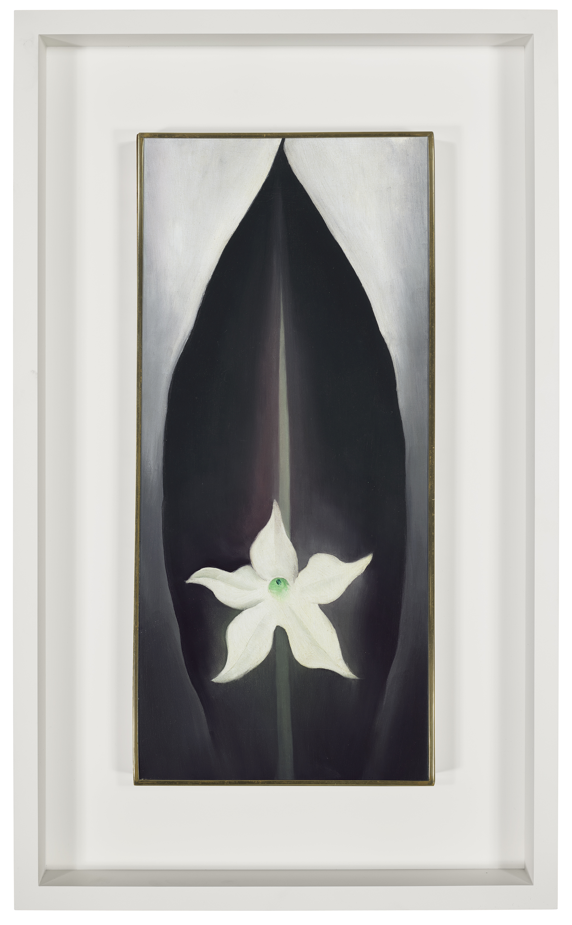 Georgia O’Keeffe — Осенний лист с белым цветком, изображение 4