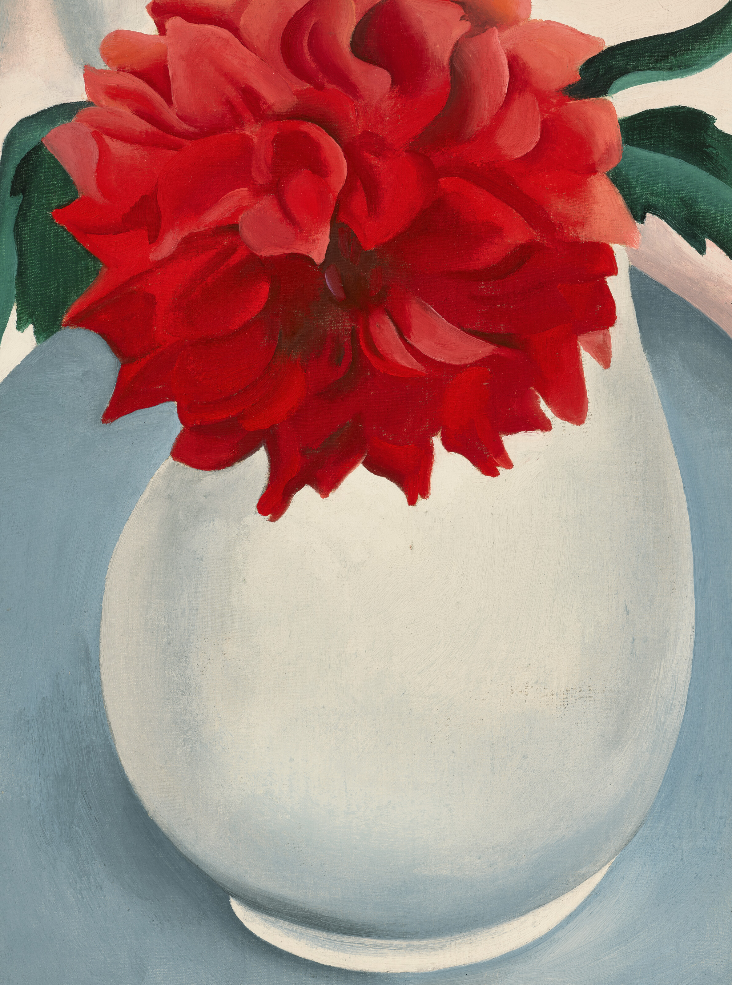 Georgia O’Keeffe — Белый кувшин—Красный цветок