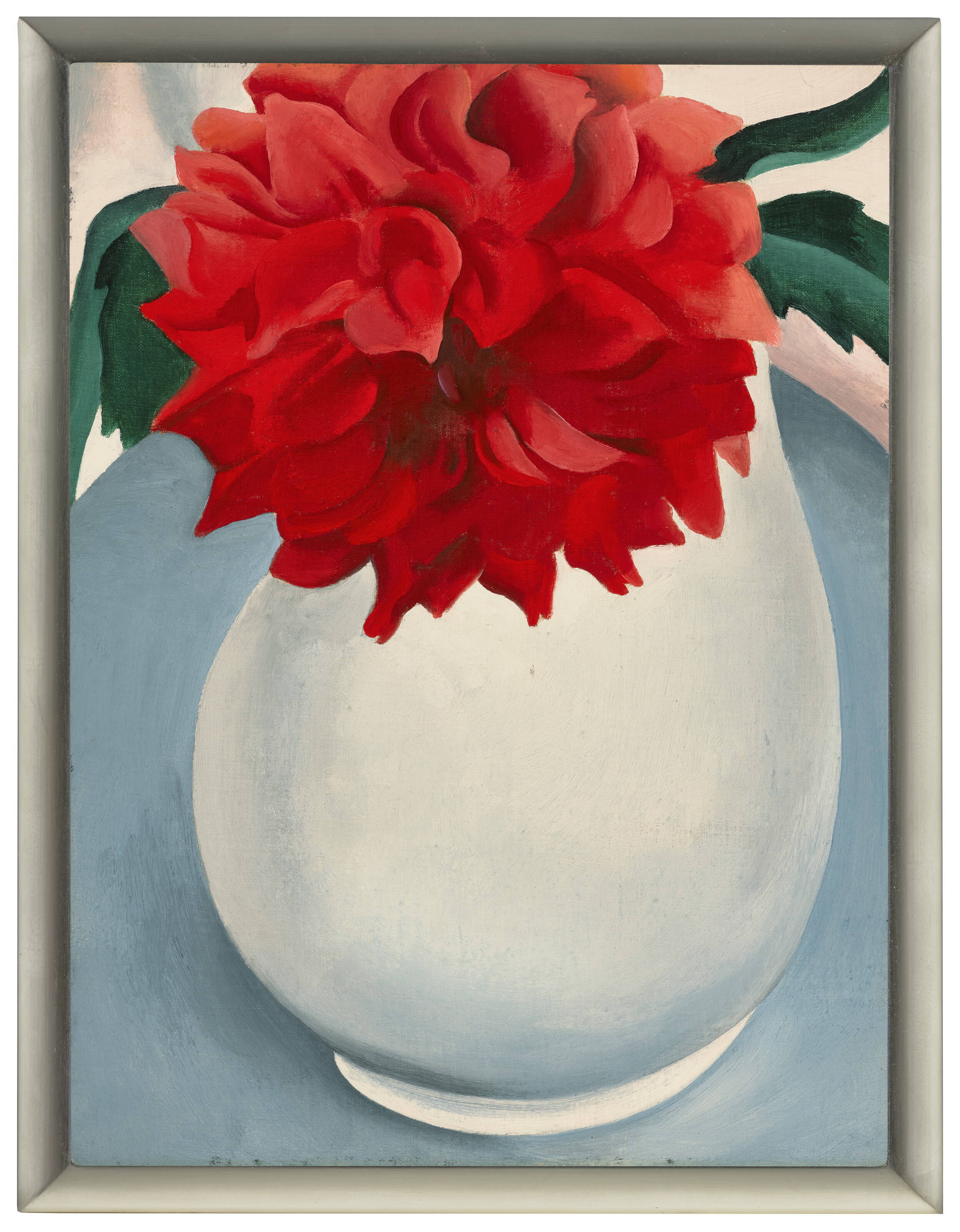 Georgia O’Keeffe — Белый кувшин—Красный цветок, изображение 2