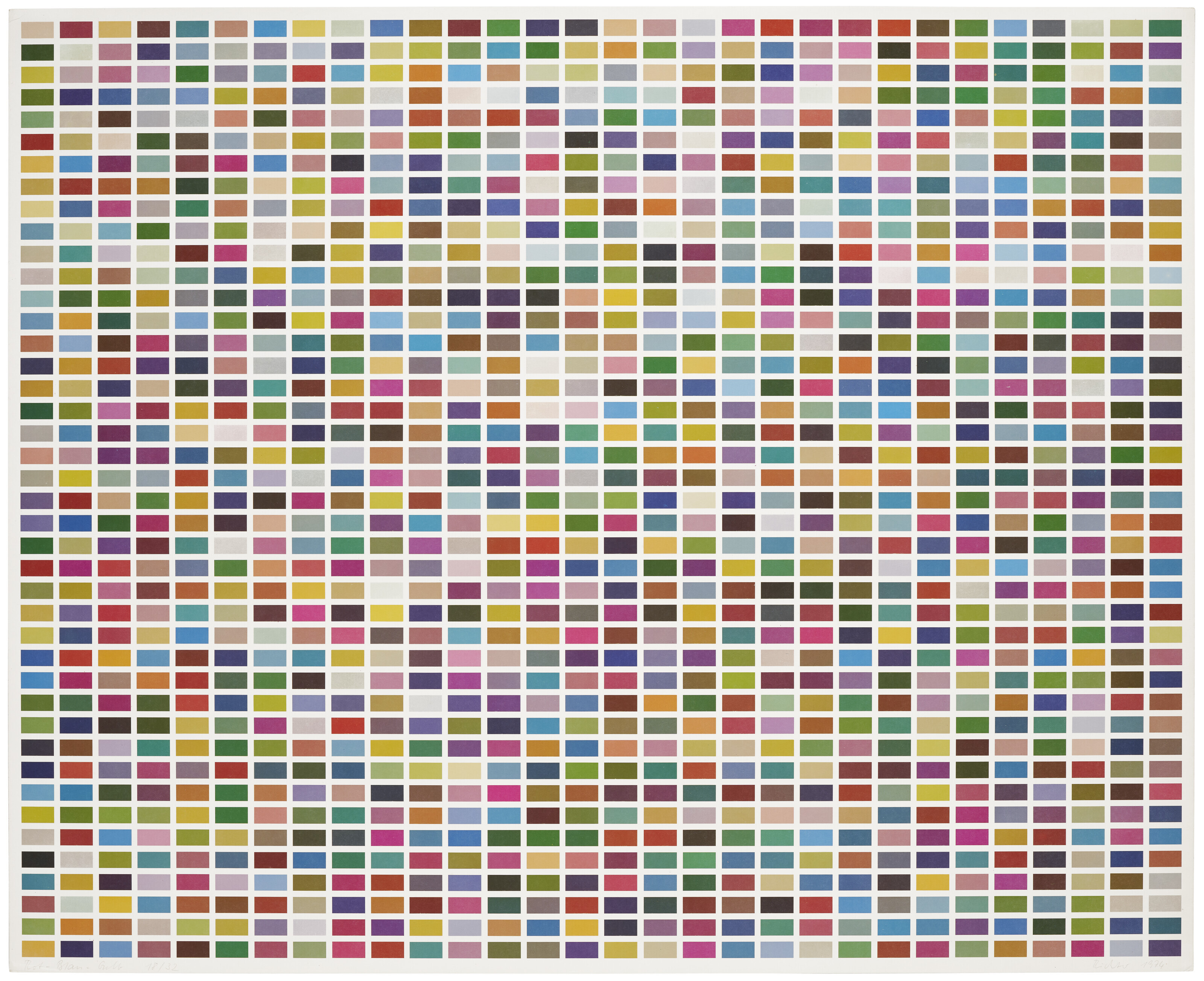 Gerhard Richter — Фермфельдер: 6 Анорднунген из 1260 Фарбен, изображение 4