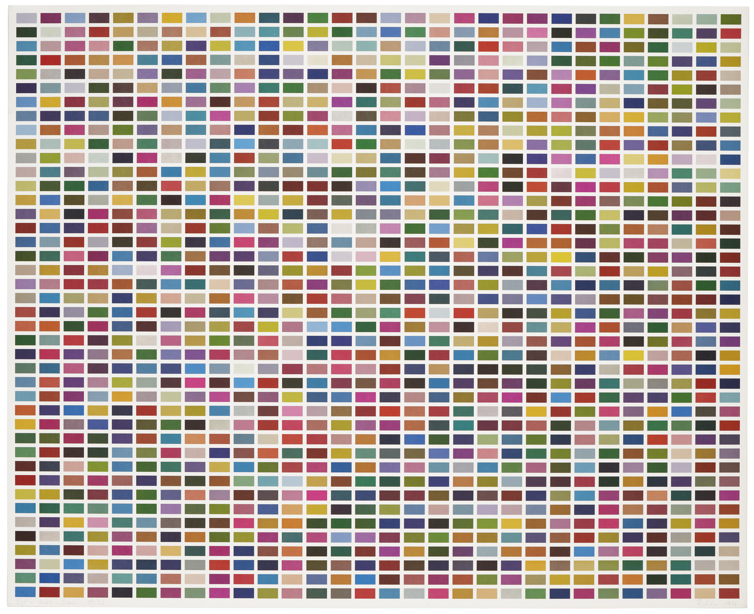 Gerhard Richter — Фермфельдер: 6 Анорднунген из 1260 Фарбен, изображение 5