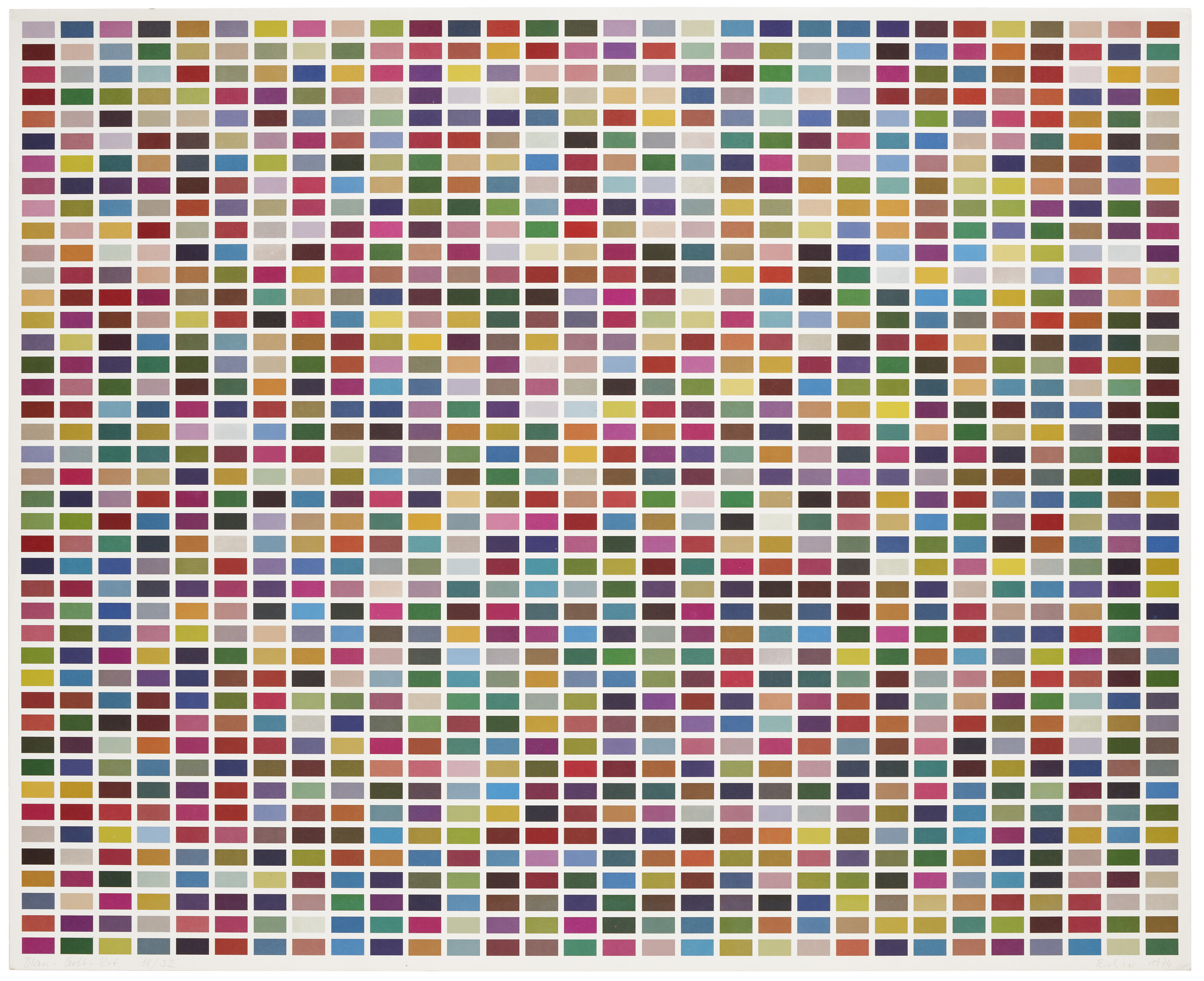 Gerhard Richter — Фермфельдер: 6 Анорднунген из 1260 Фарбен, изображение 6