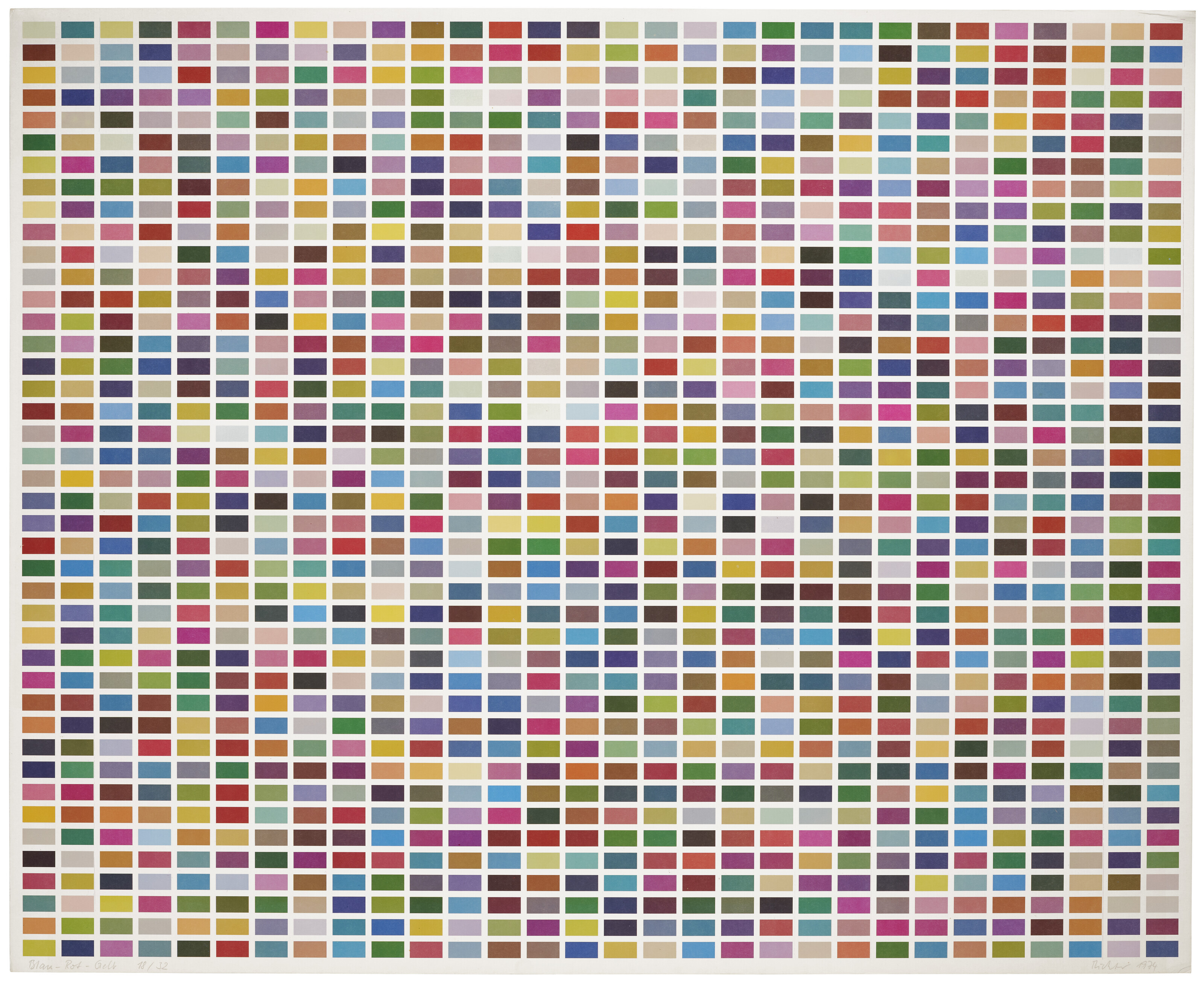 Gerhard Richter — Фермфельдер: 6 Анорднунген из 1260 Фарбен, изображение 7