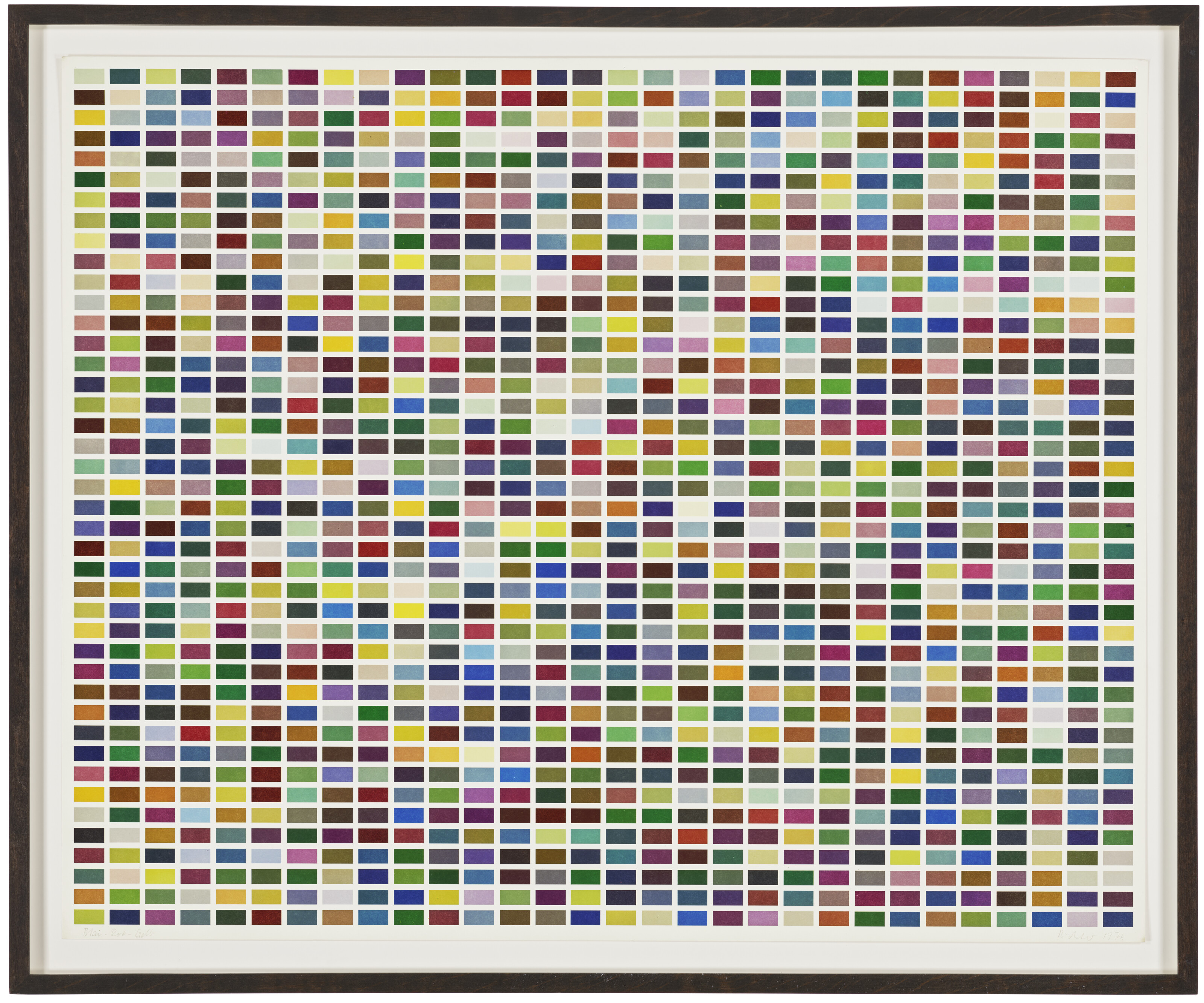Gerhard Richter — Фарбфельдер. 6 Анорднунген, 1260 Фарбен-ф (Блау-Рот-Гельб)., изображение 2