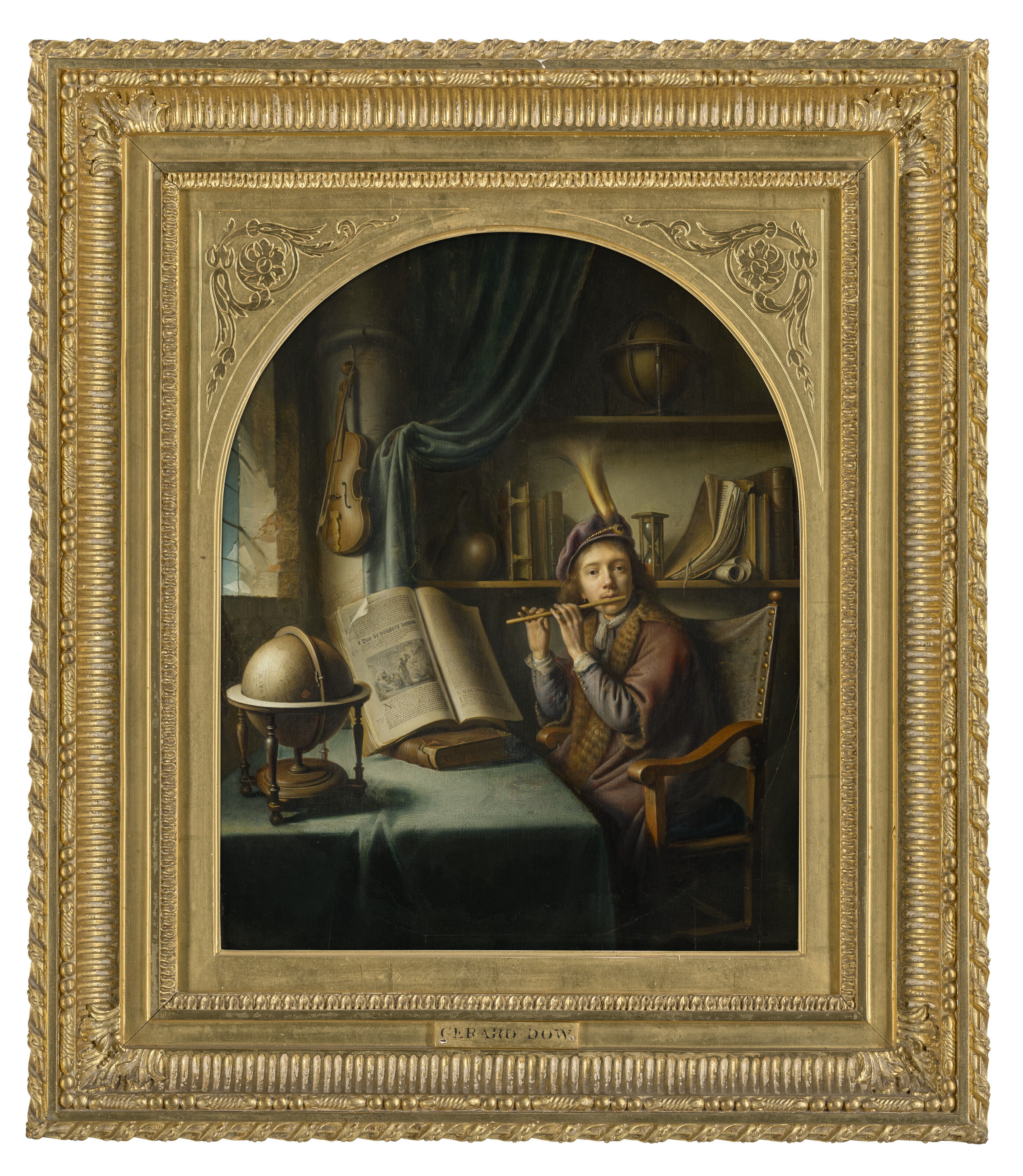 Gerrit Dou — Флейтист, изображение 2