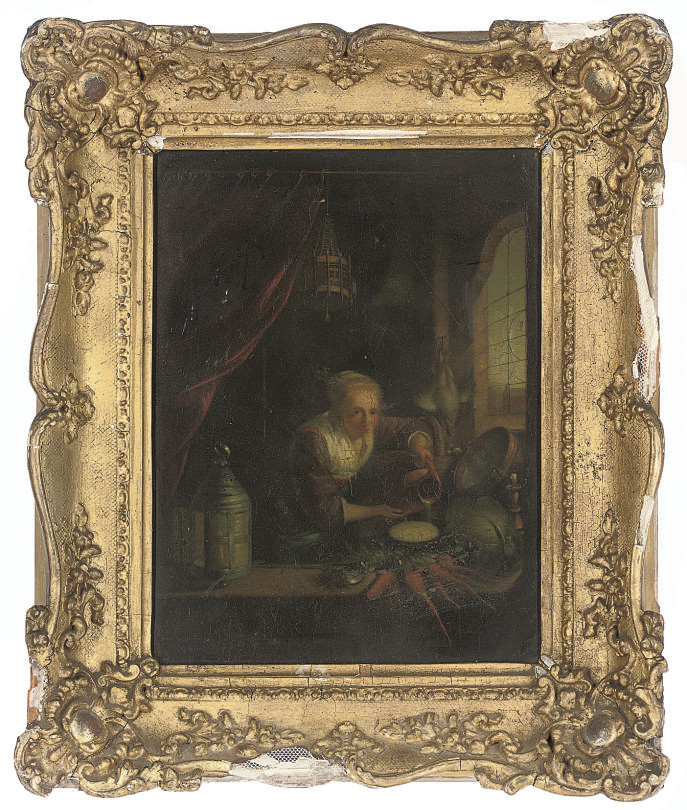 Gerrit Dou — Женщина с кувшином воды у окна