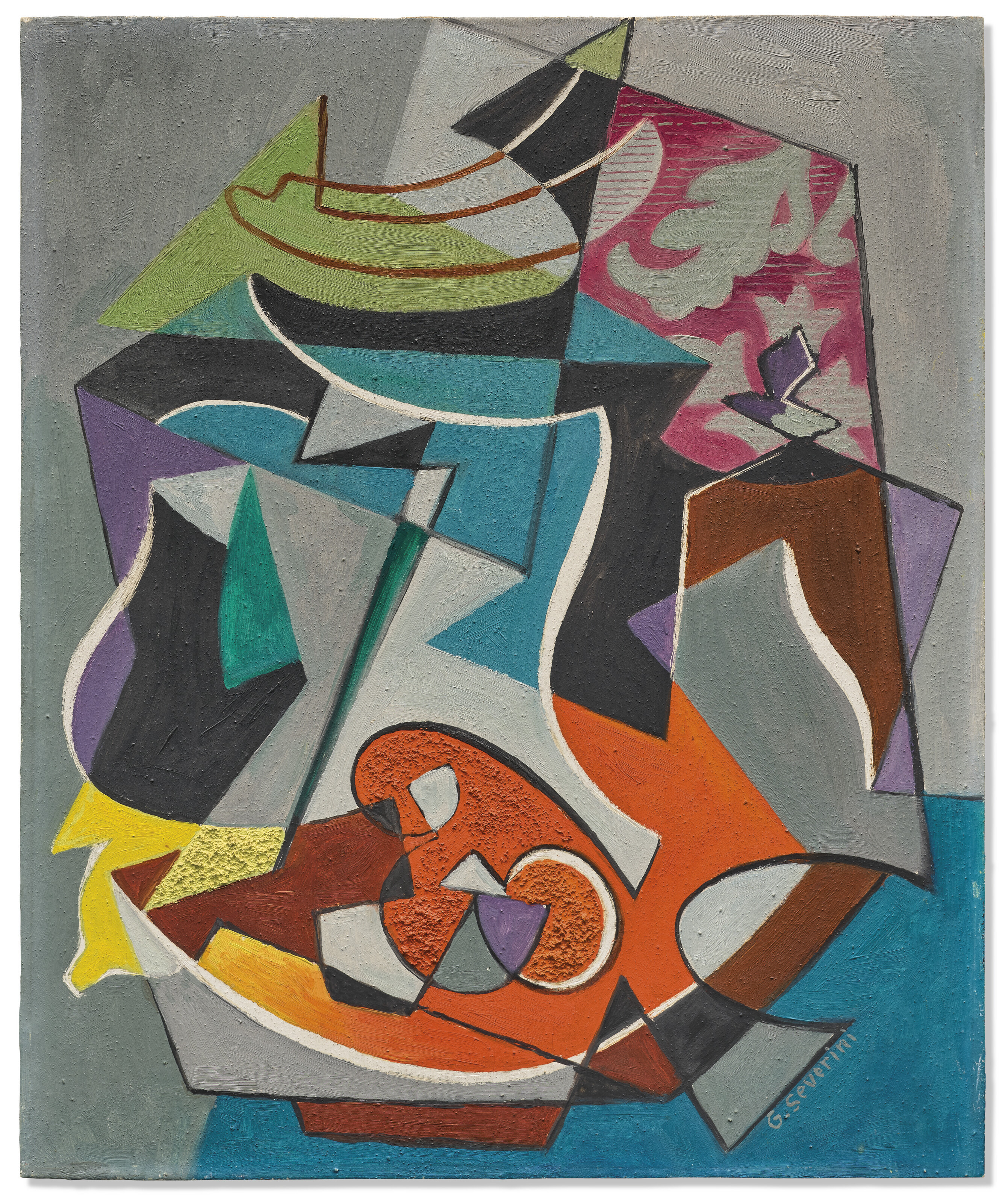 Gino Severini — Апельсины и бананы, изображение 2