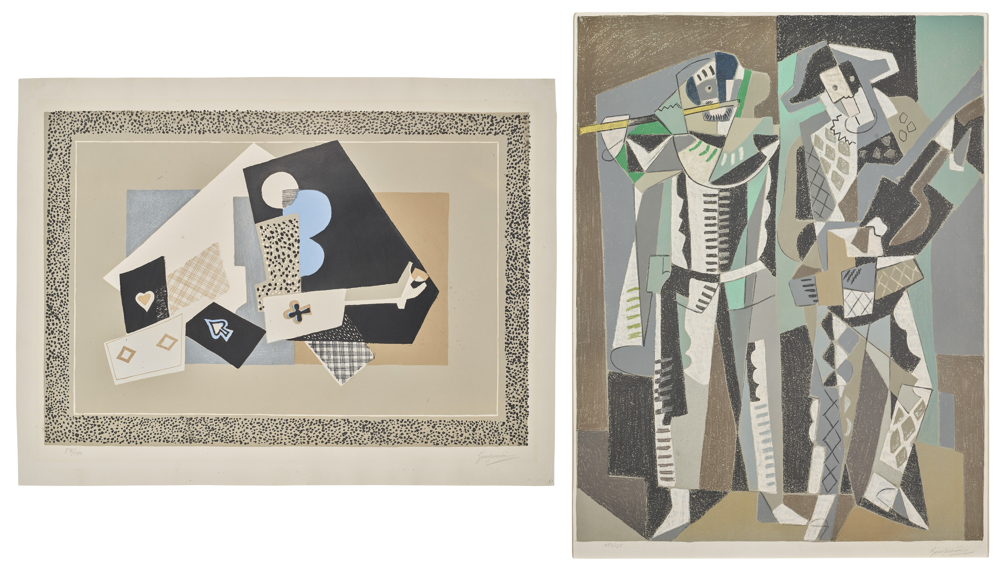 Gino Severini — Две гравюры художника