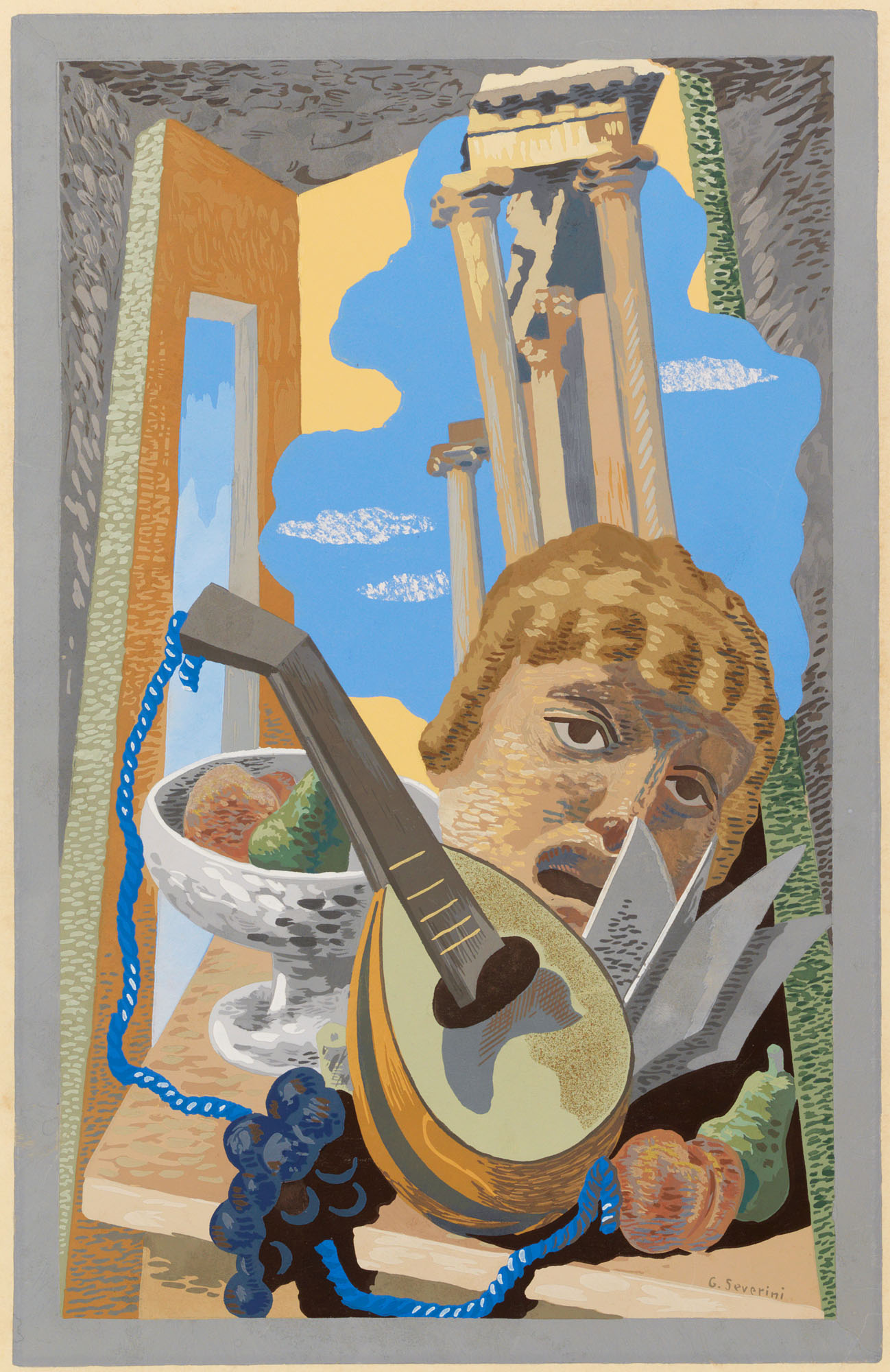 Gino Severini — Природа-морта для маскарада