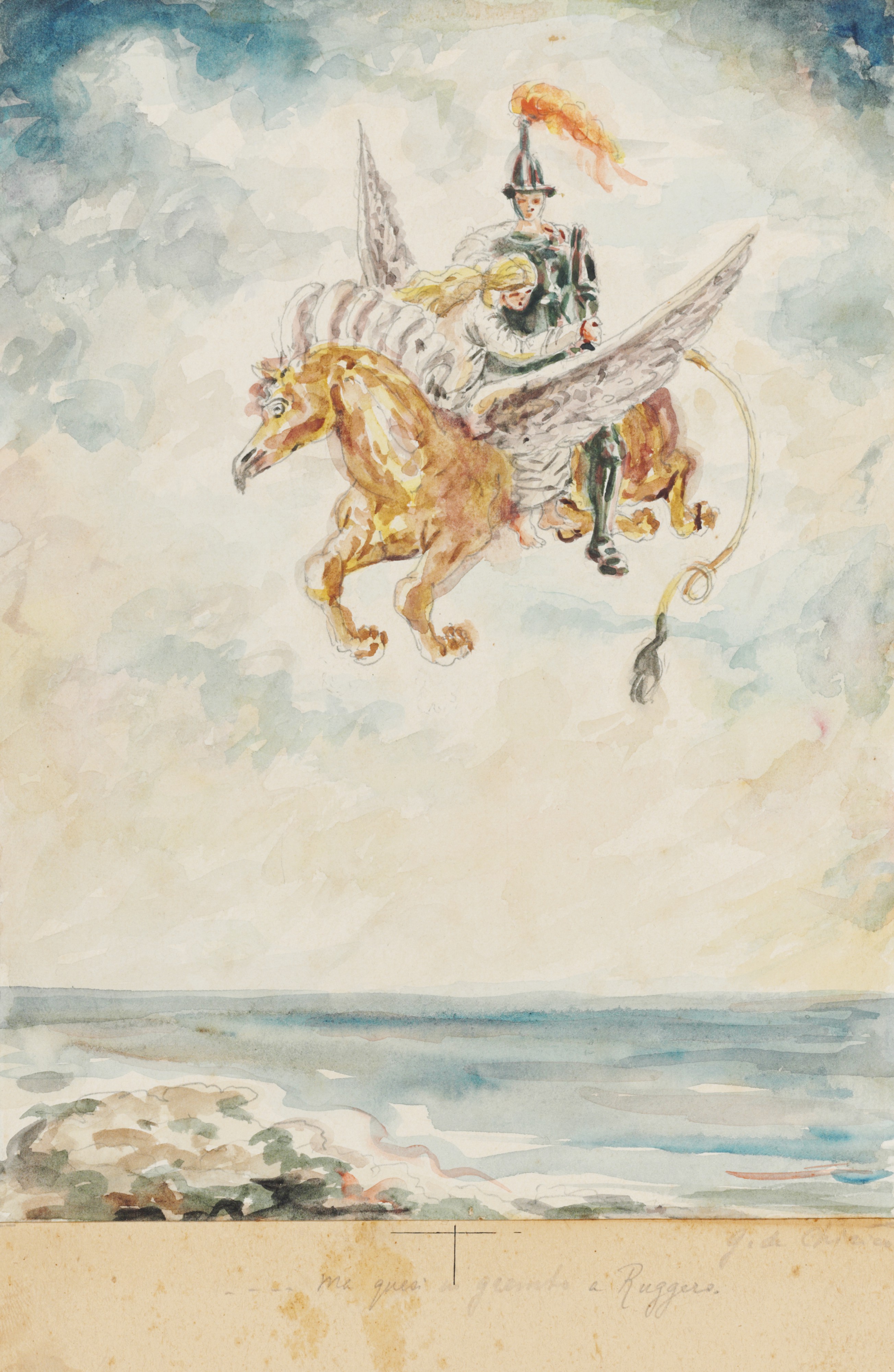 Giorgio de Chirico — я хочу пройти через все, что нужно, чтобы найти Руджеро... ii) ... Я почти как грембо Руджеро, изображение 2