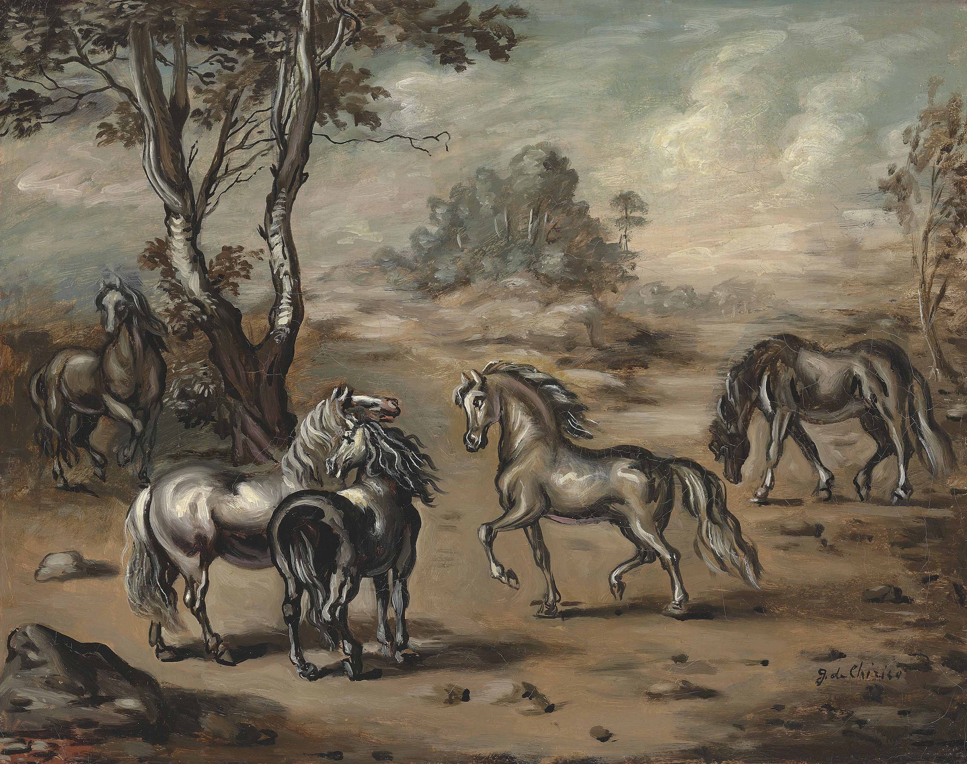 Giorgio de Chirico — Кавалли в Париже