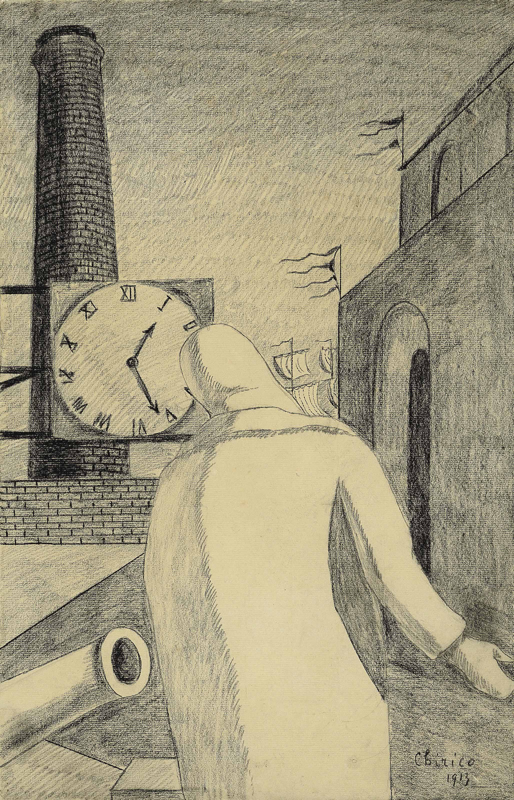 Giorgio de Chirico — "Возрождение" (по мотивам картины Джорджо де Кирико "Завоевание философии", 1914)