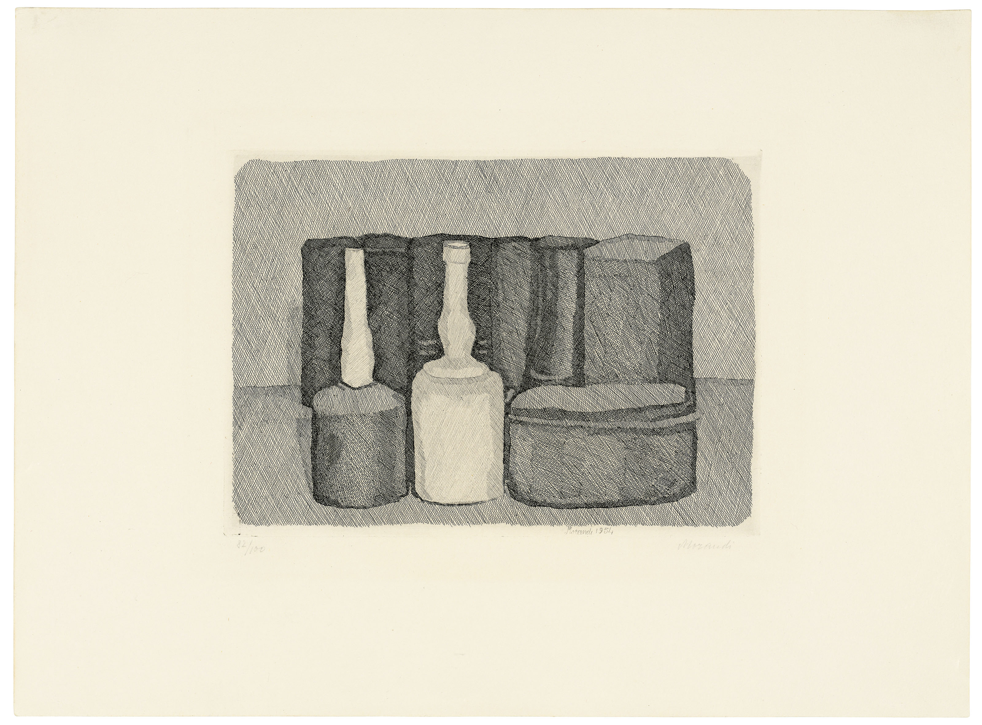 Giorgio Morandi — Природа смерти в новом Оггетти (Натюрморт с девятью предметами), изображение 2
