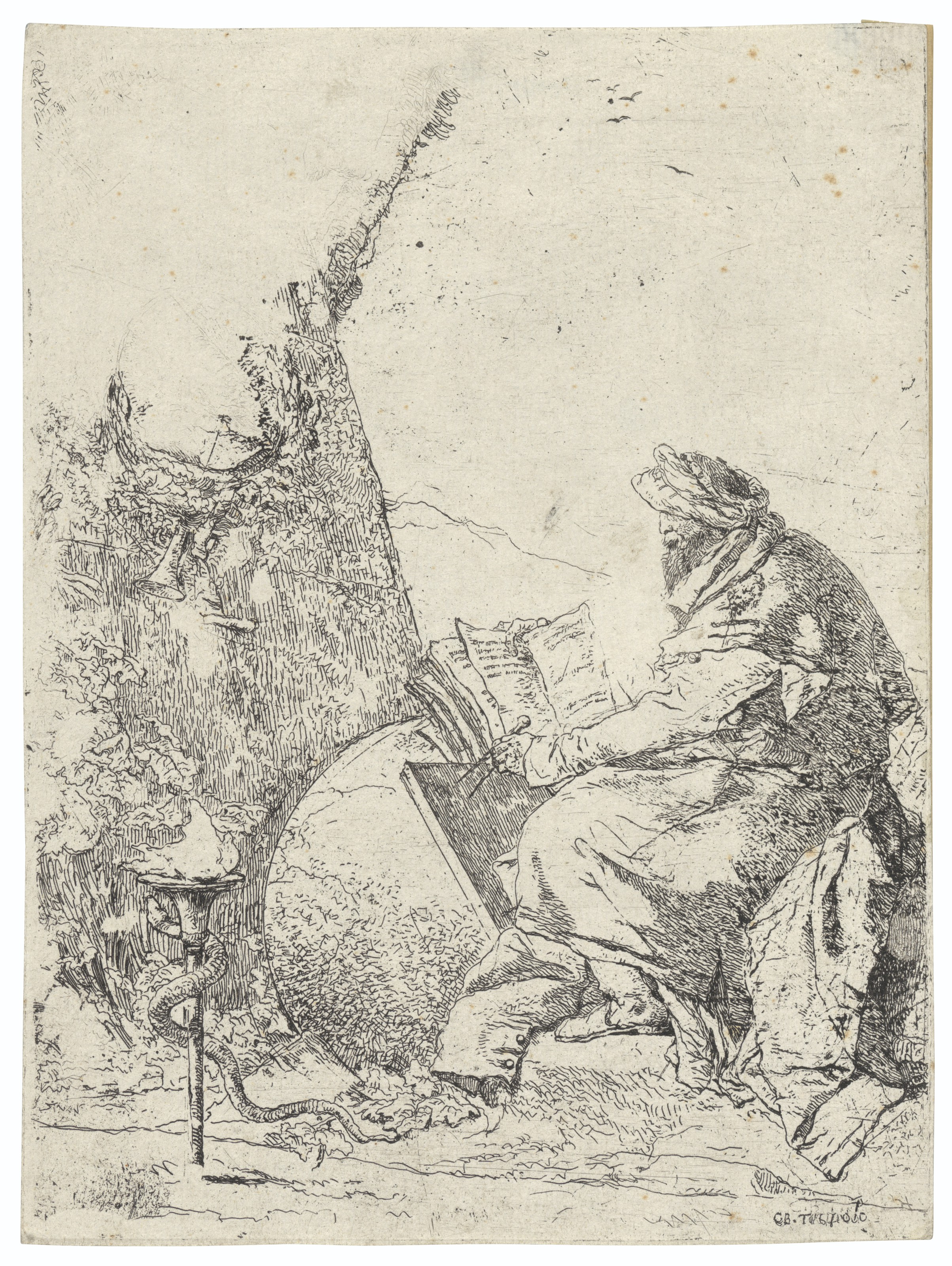 Giovanni Battista Tiepolo — Пять тарелок от: Scherzi di Fantasia, изображение 2