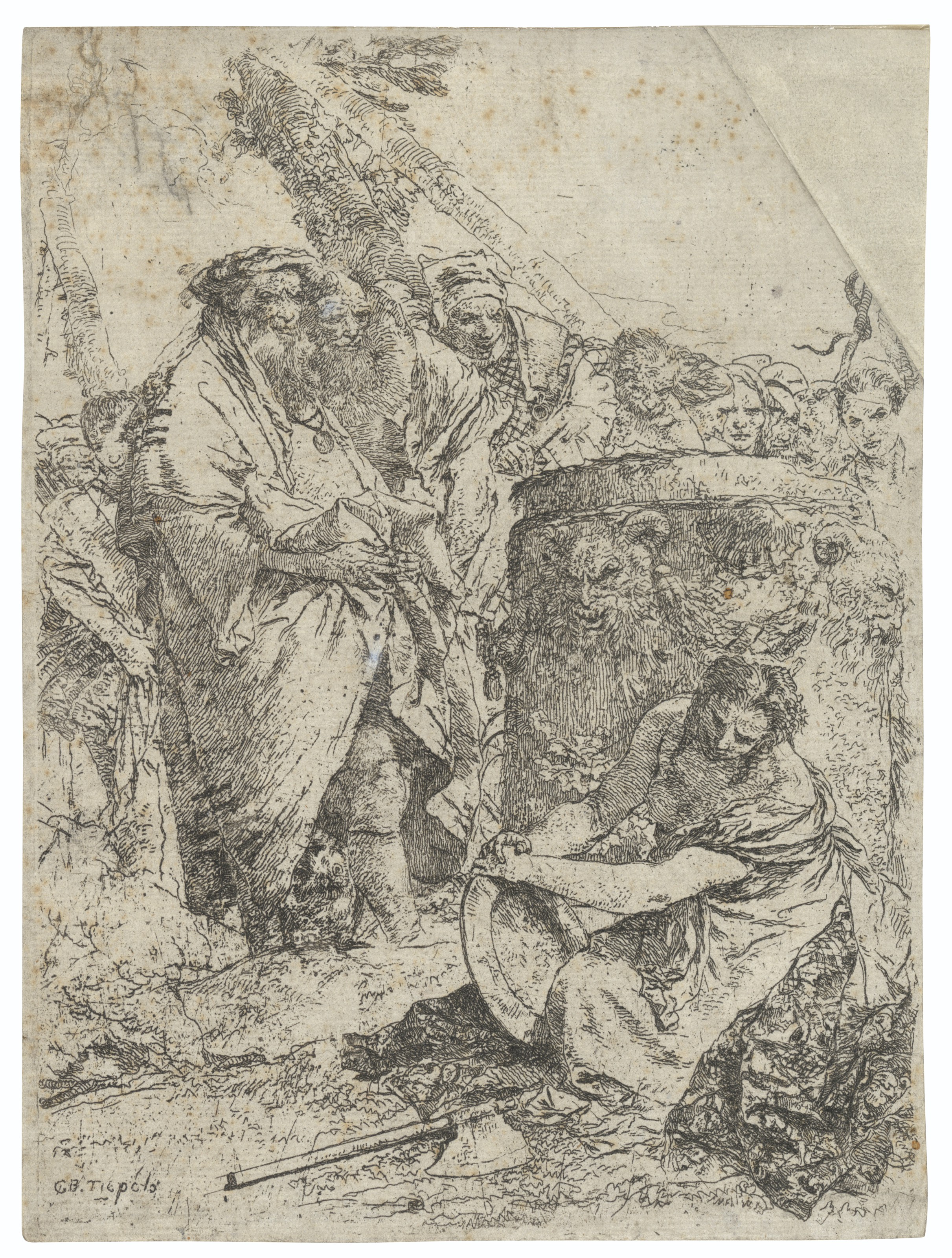 Giovanni Battista Tiepolo — Пять тарелок от: Scherzi di Fantasia, изображение 3