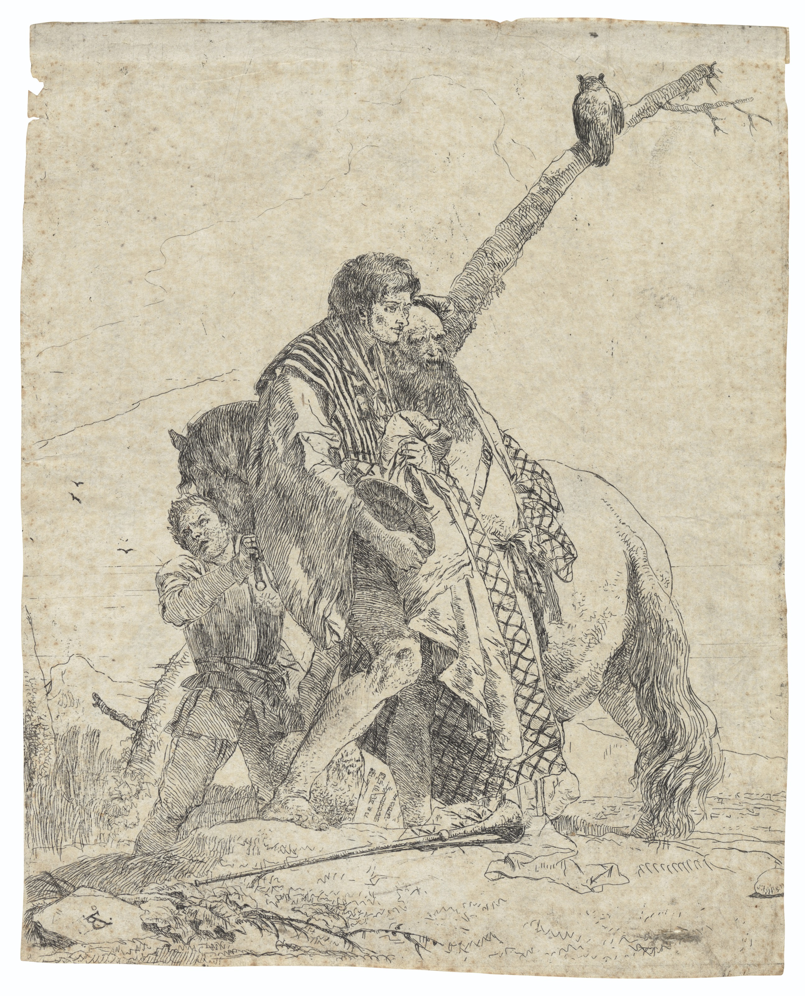 Giovanni Battista Tiepolo — Пять тарелок от: Scherzi di Fantasia, изображение 4
