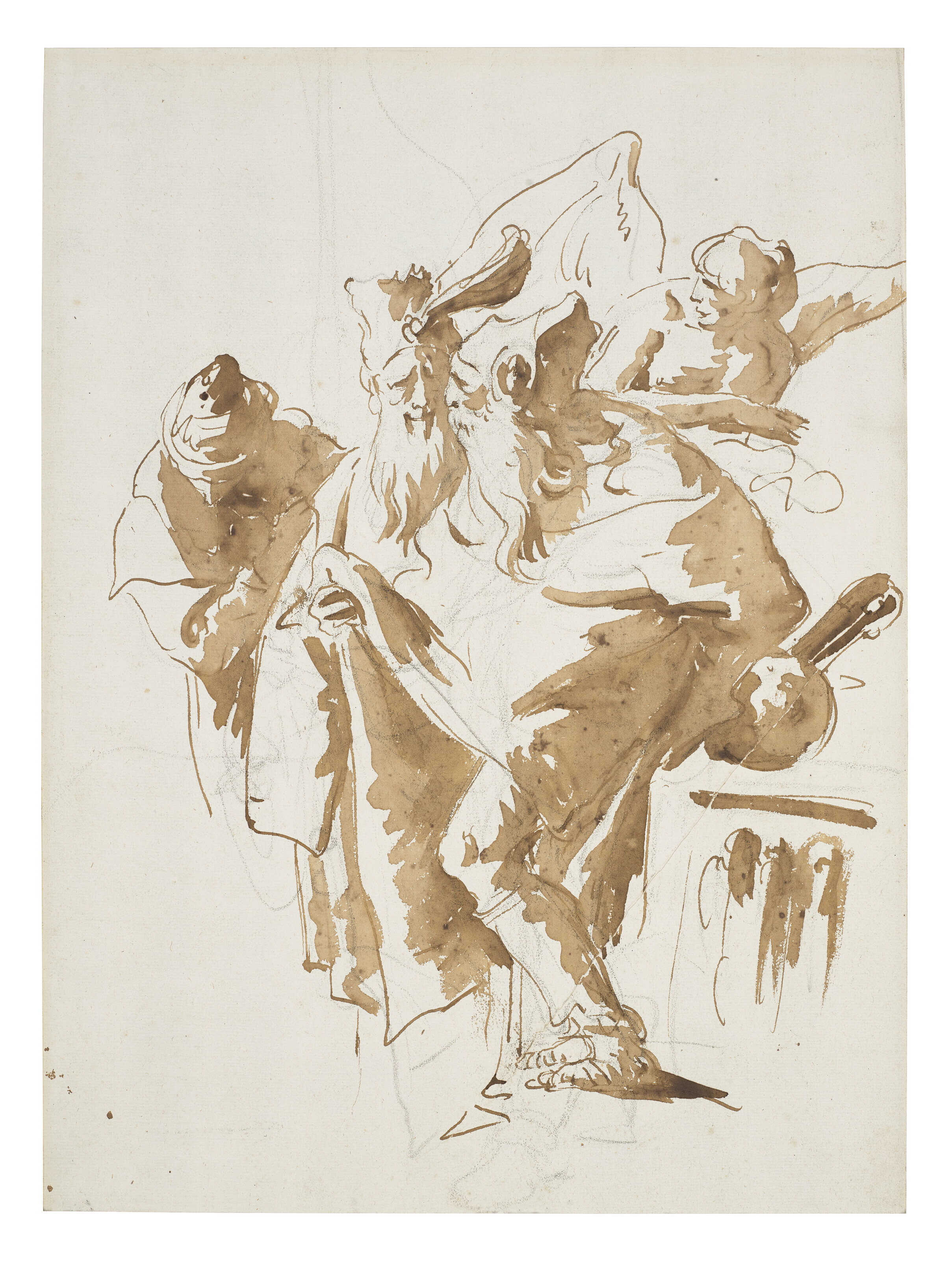 Giovanni Battista Tiepolo — Ангел, обращающийся к трем волхвам