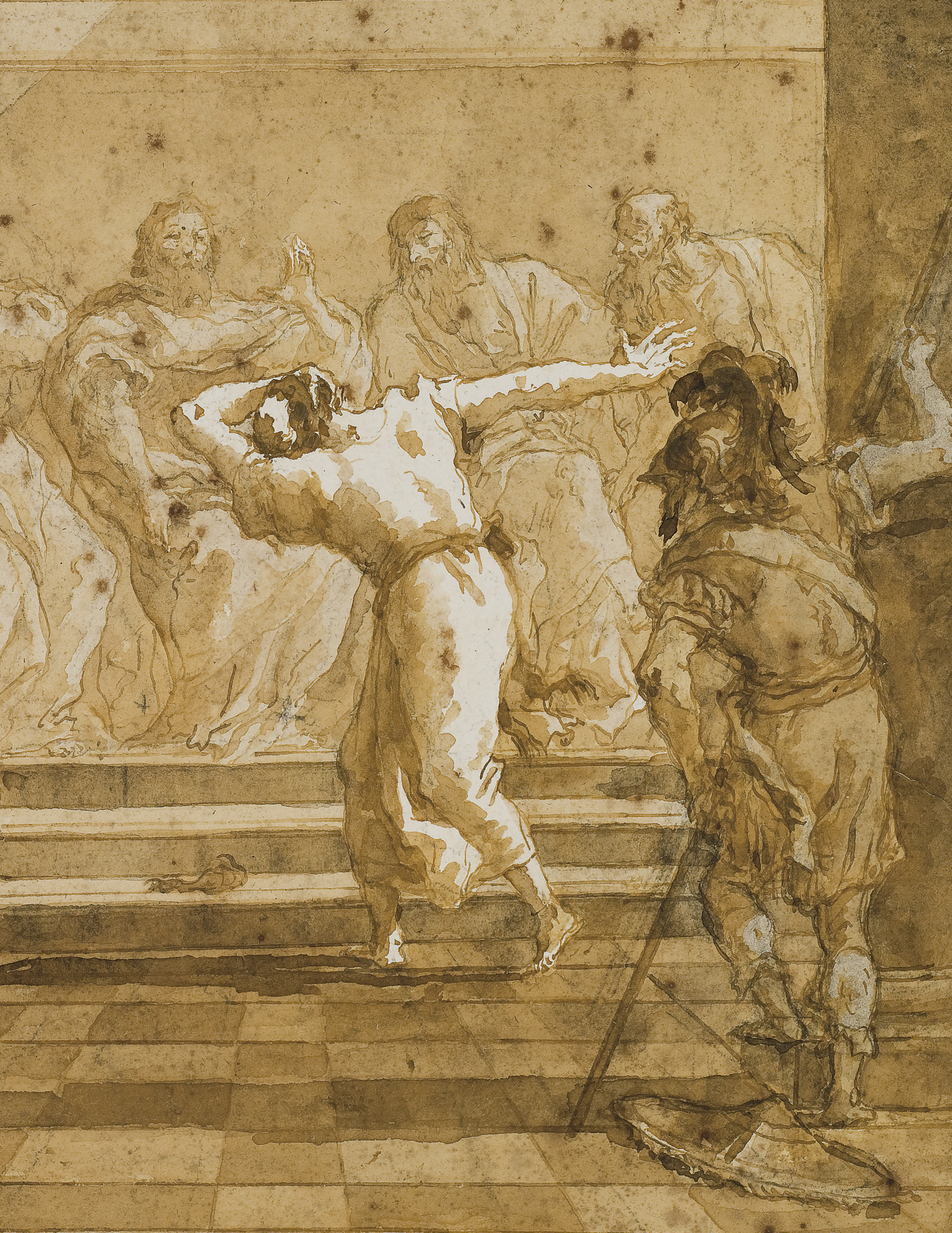 Giovanni Domenico Tiepolo — Иуда просит прощения у преторов