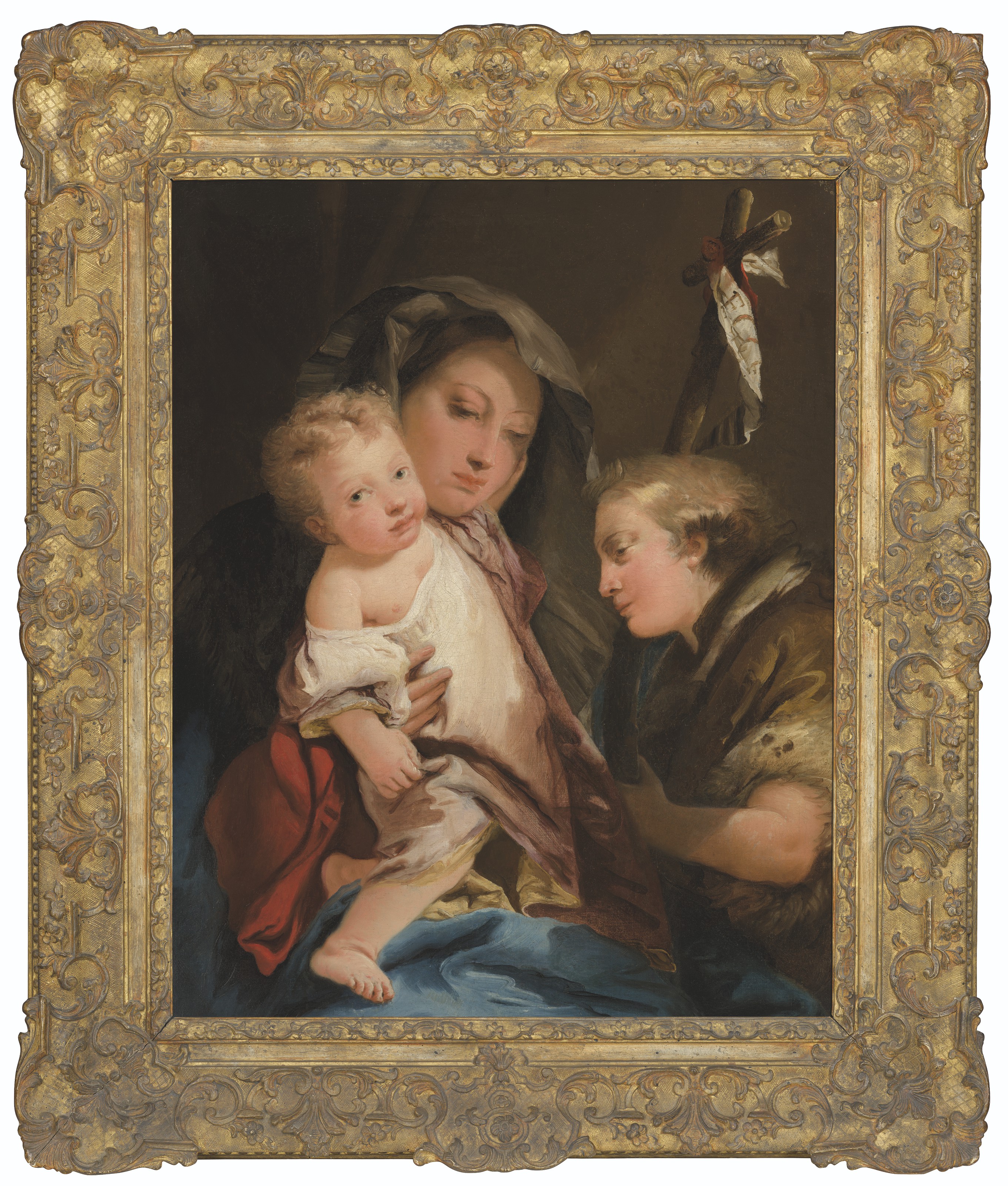 Giovanni Domenico Tiepolo — Мадонна с младенцем и святым Иоанном Крестителем, изображение 2