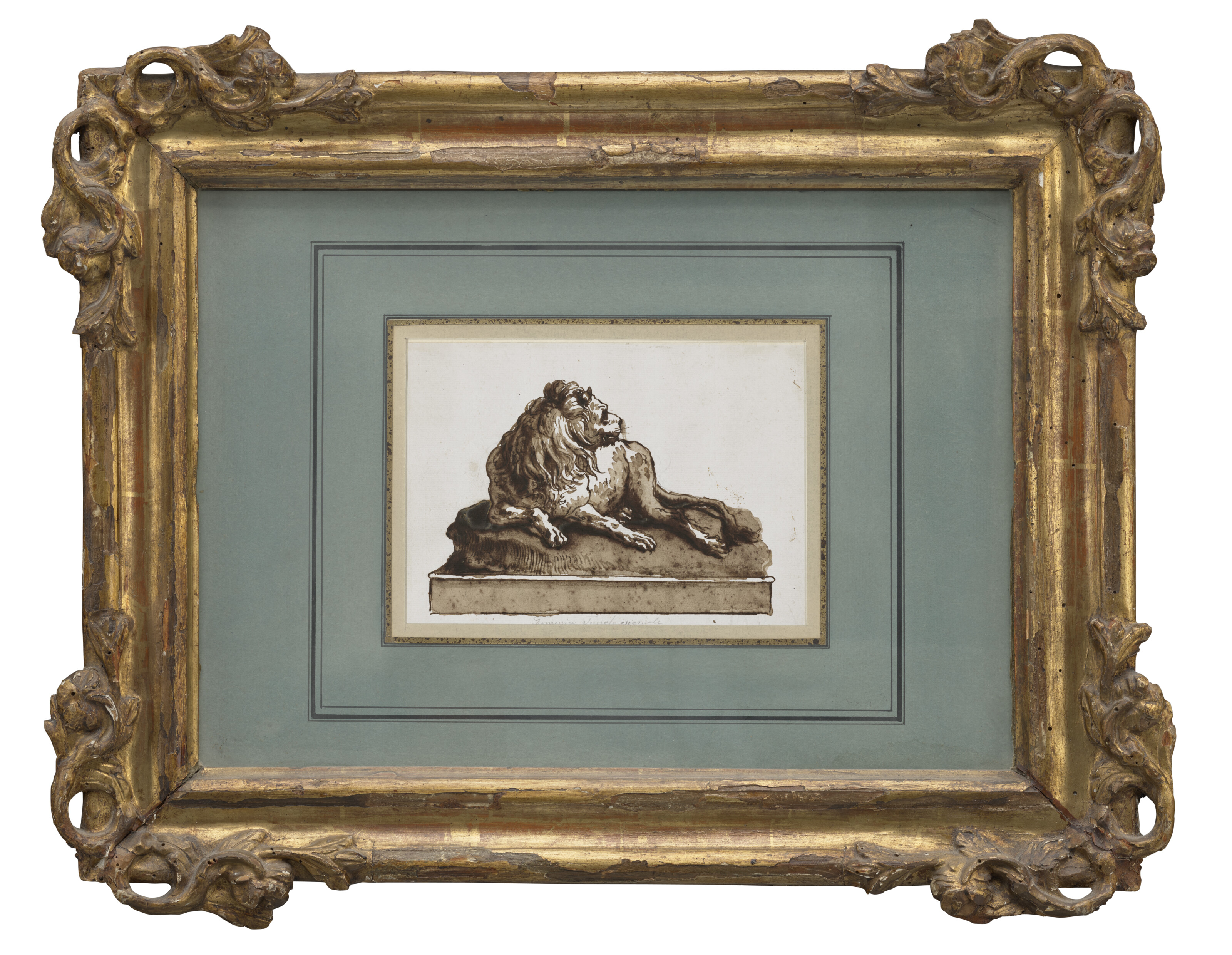 Giovanni Domenico Tiepolo — Лежащий лев, изображение 2