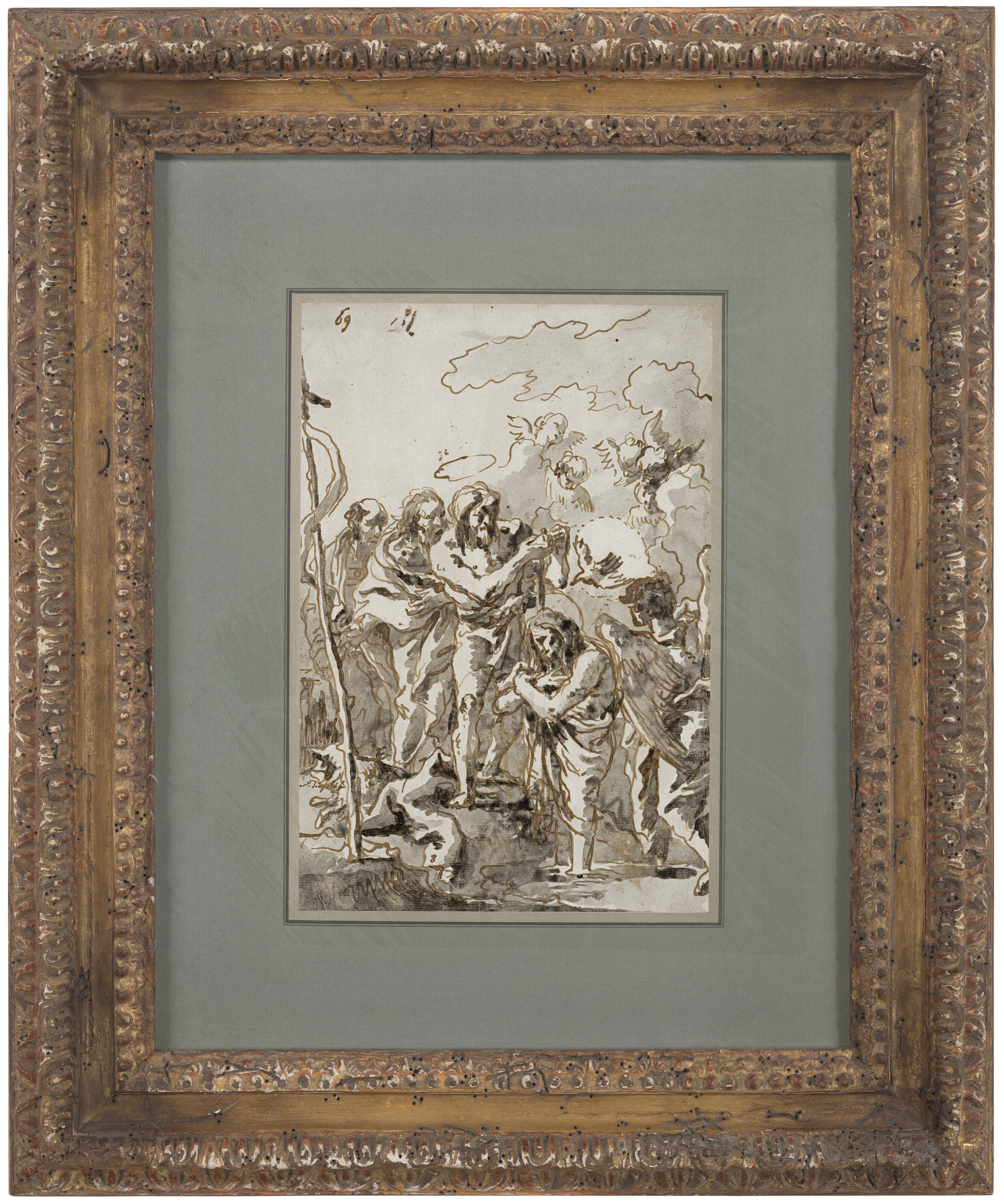 Giovanni Domenico Tiepolo — Крещение Христа, изображение 2