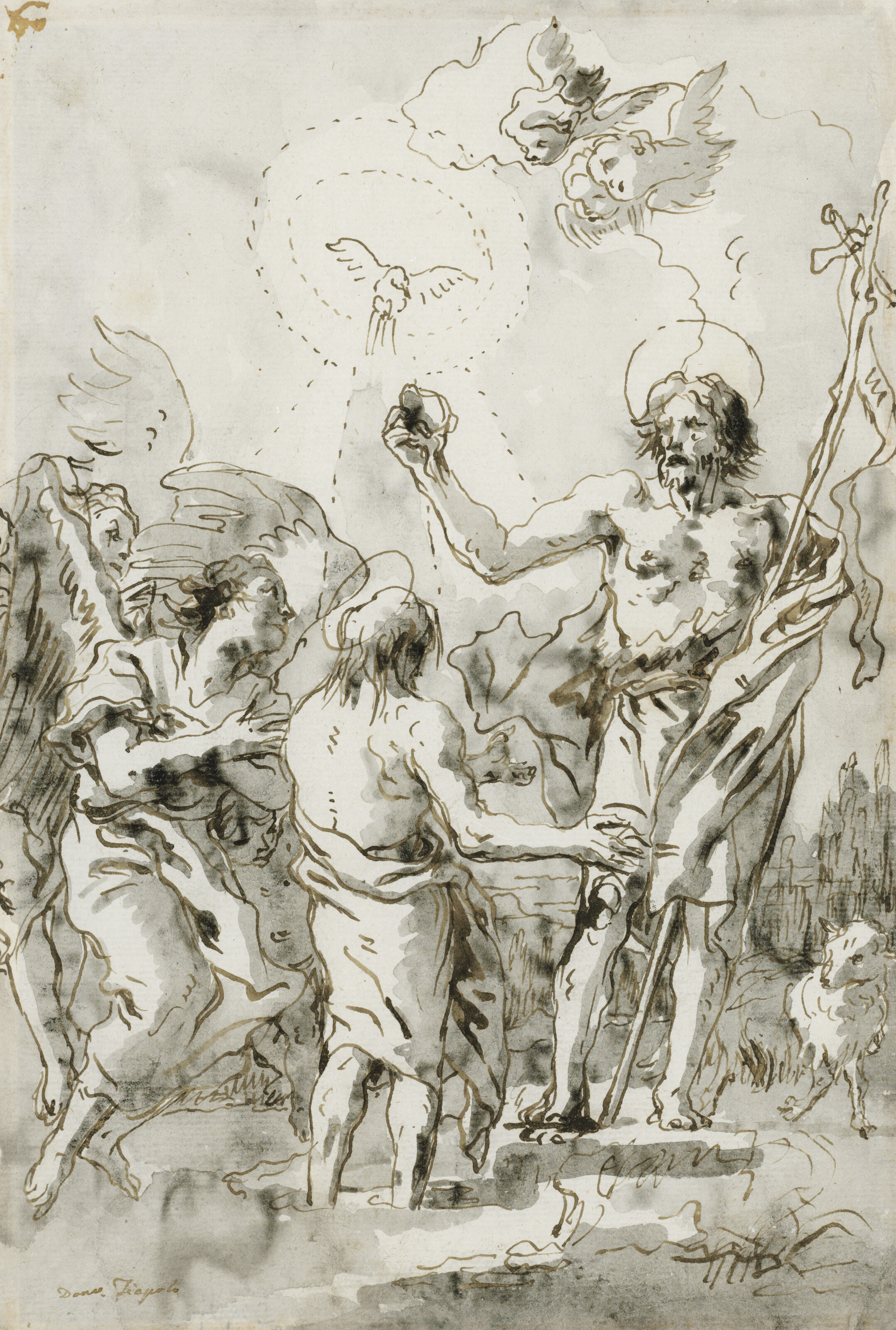 Giovanni Domenico Tiepolo — Крещение Христа