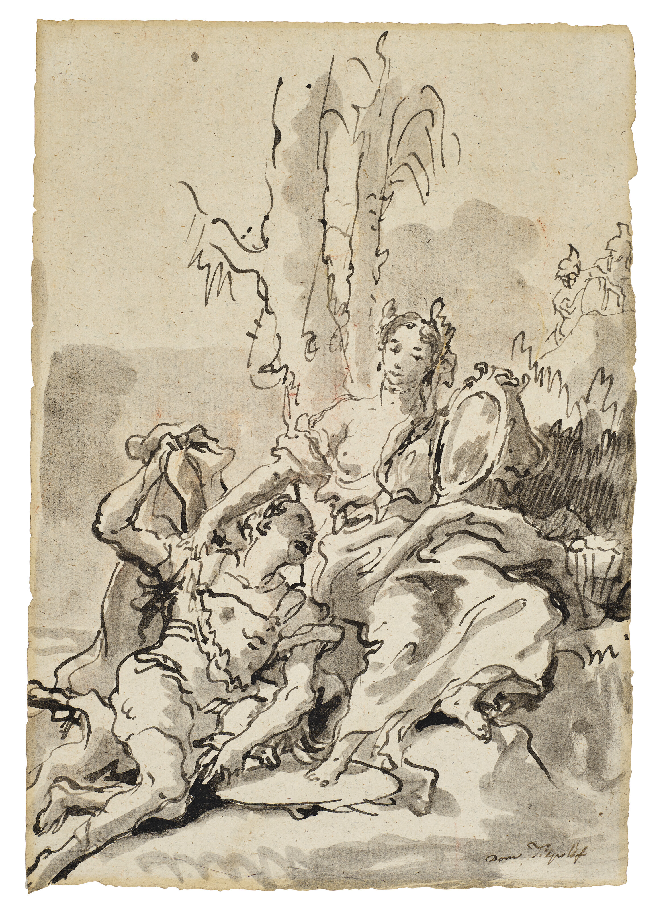 Giovanni Domenico Tiepolo — Ринальдо и Армида