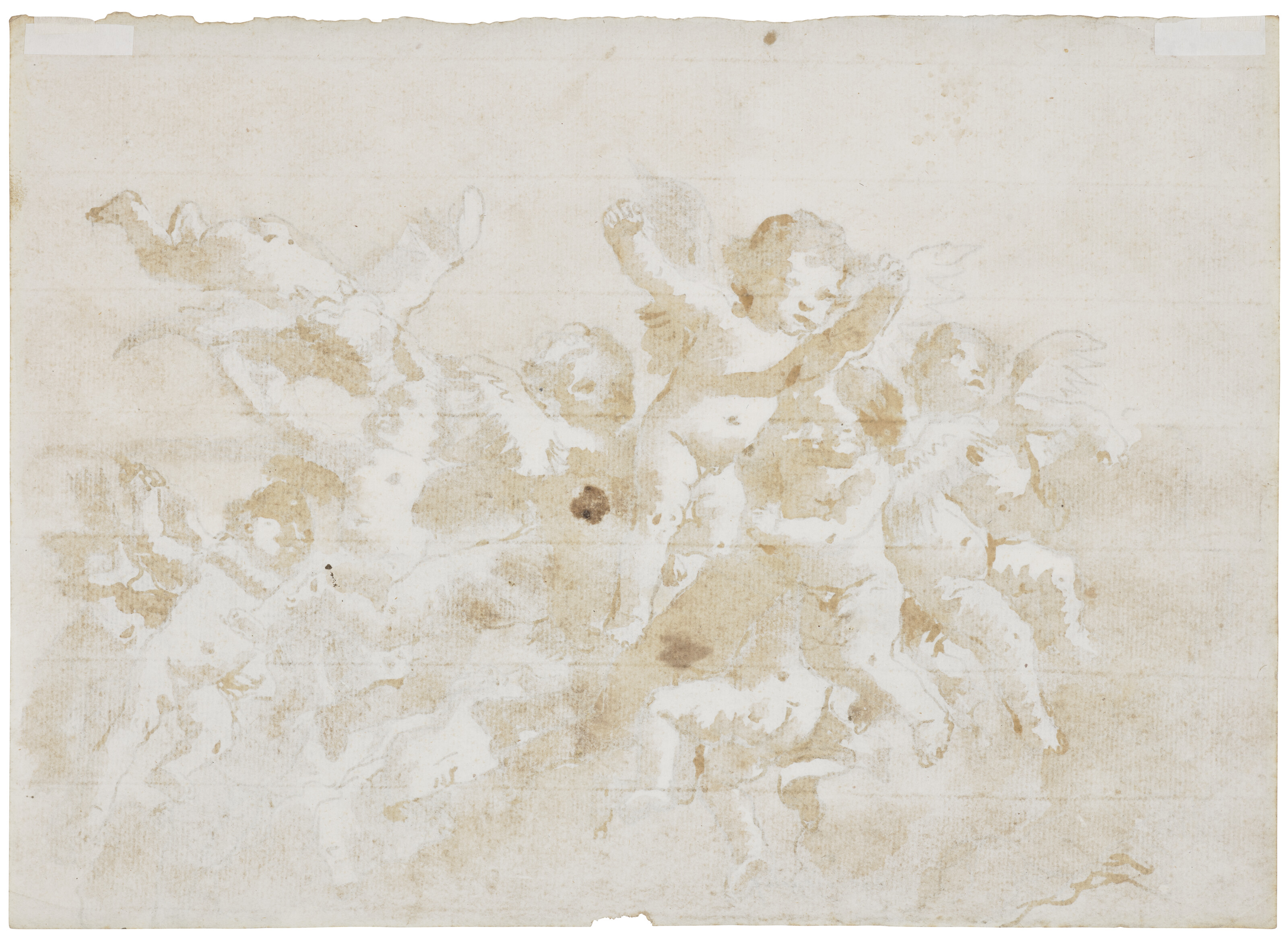 Giovanni Domenico Tiepolo — Аморини в полете, изображение 3