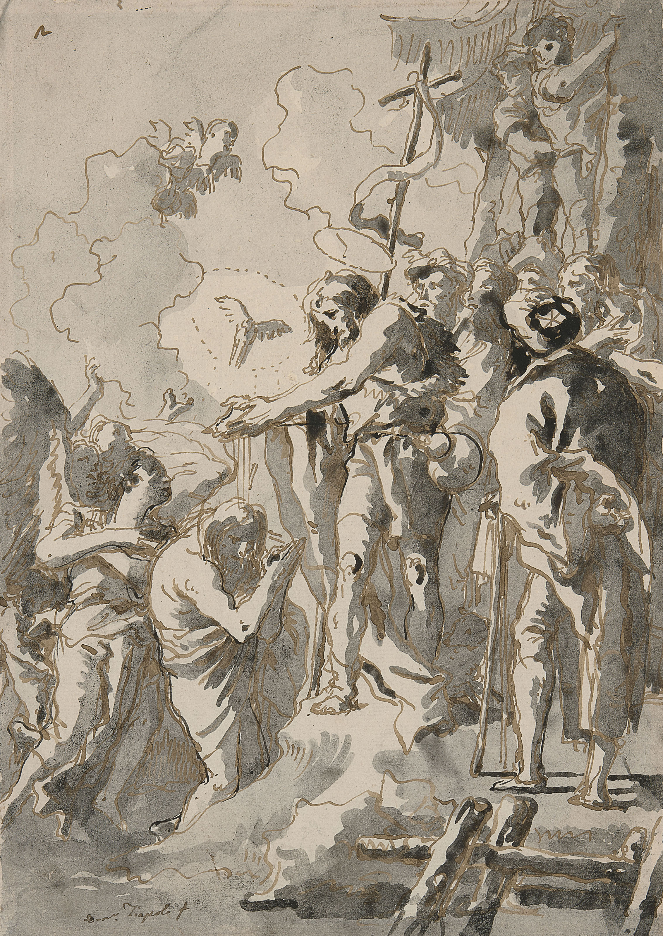 Giovanni Domenico Tiepolo — Крещение Христа