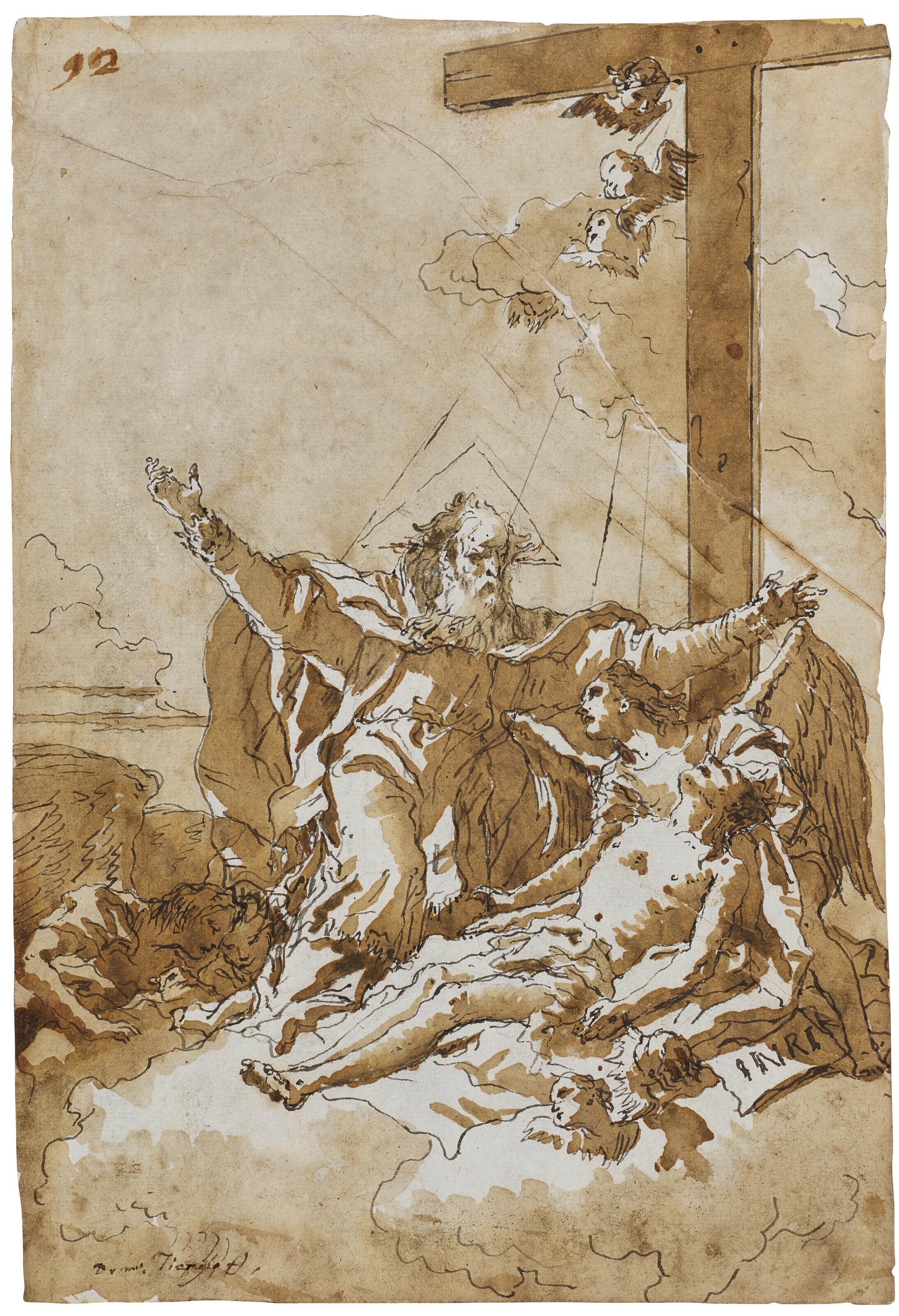 Giovanni Domenico Tiepolo — Христос вознесся на Небеса