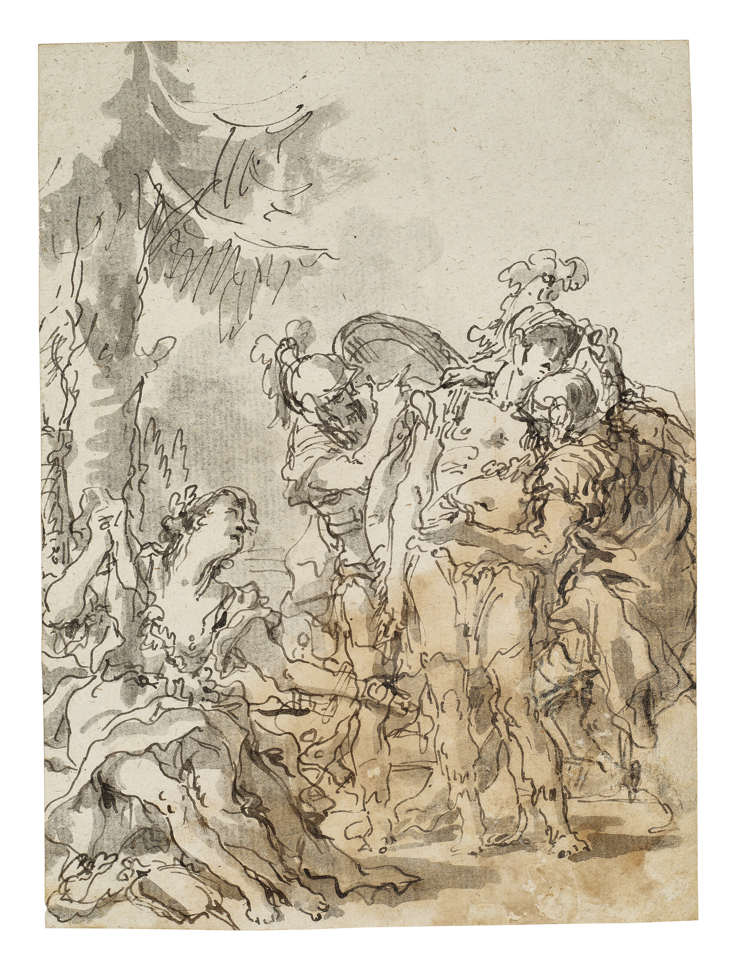 Giovanni Domenico Tiepolo — Ринальдо бросает Армиду