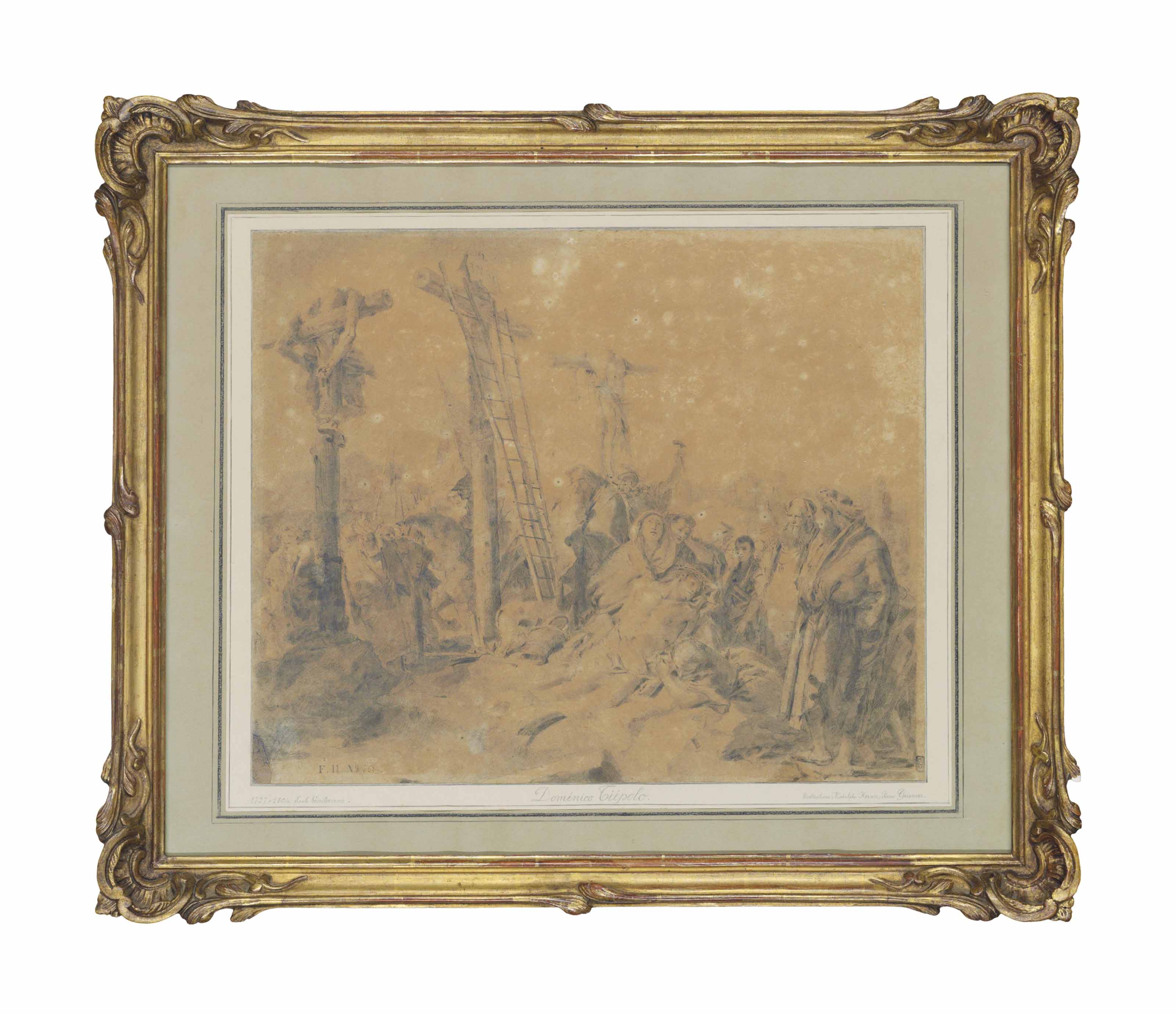 Giovanni Domenico Tiepolo — Плач у подножия креста