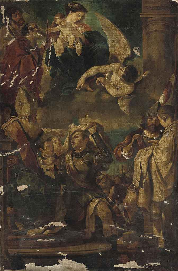 Giovanni Francesco Barbieri — Святой Вильгельм Аквитанский, принимающий клобук