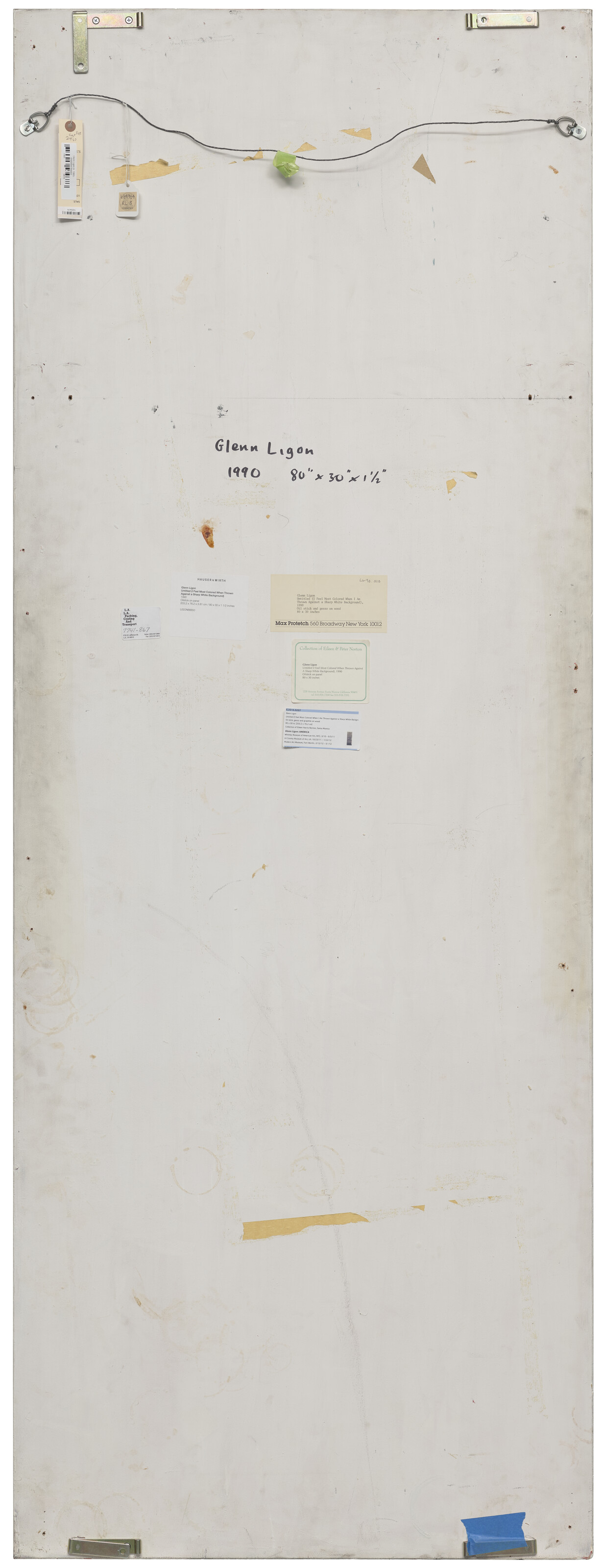 Glenn Ligon — Без названия (Я чувствую себя Наиболее Раскрашенным, Когда Оказываюсь на Ярко-Белом фоне), изображение 2