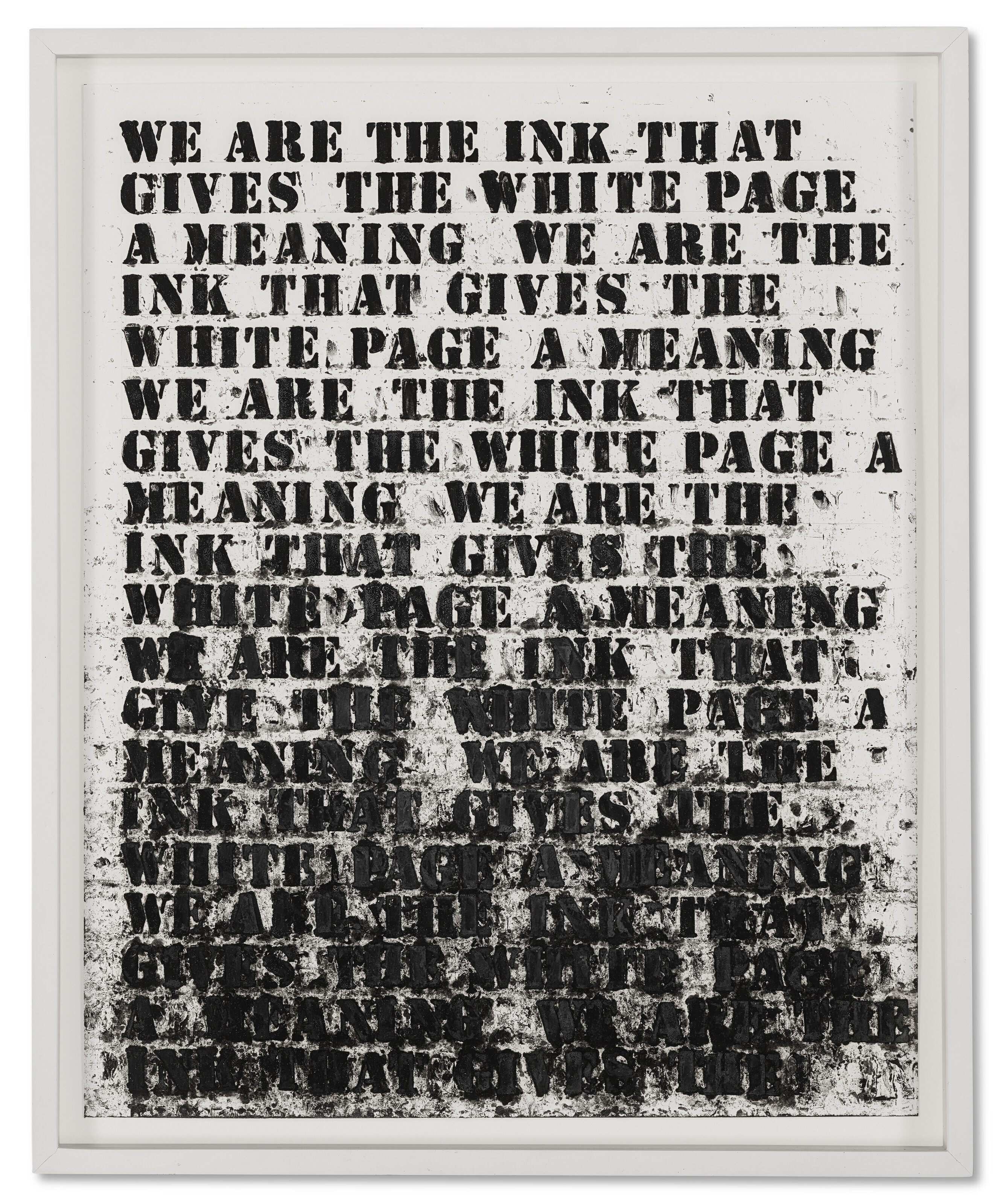 Glenn Ligon — Без названия (Мы - чернила...), изображение 2