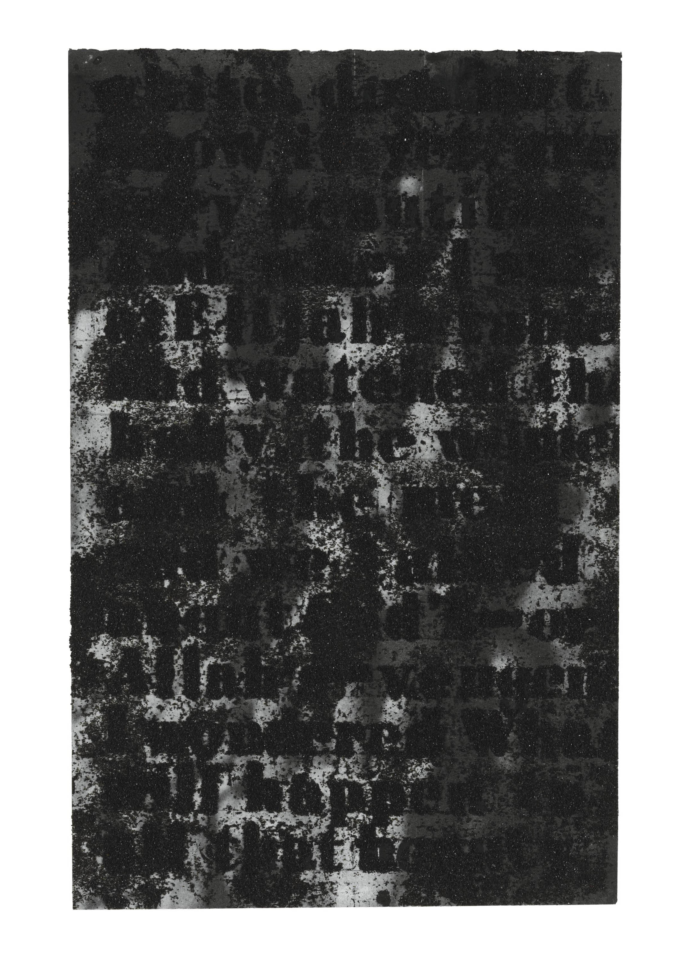 Glenn Ligon — Серия "Учеба для незнакомца в деревне"/Hands