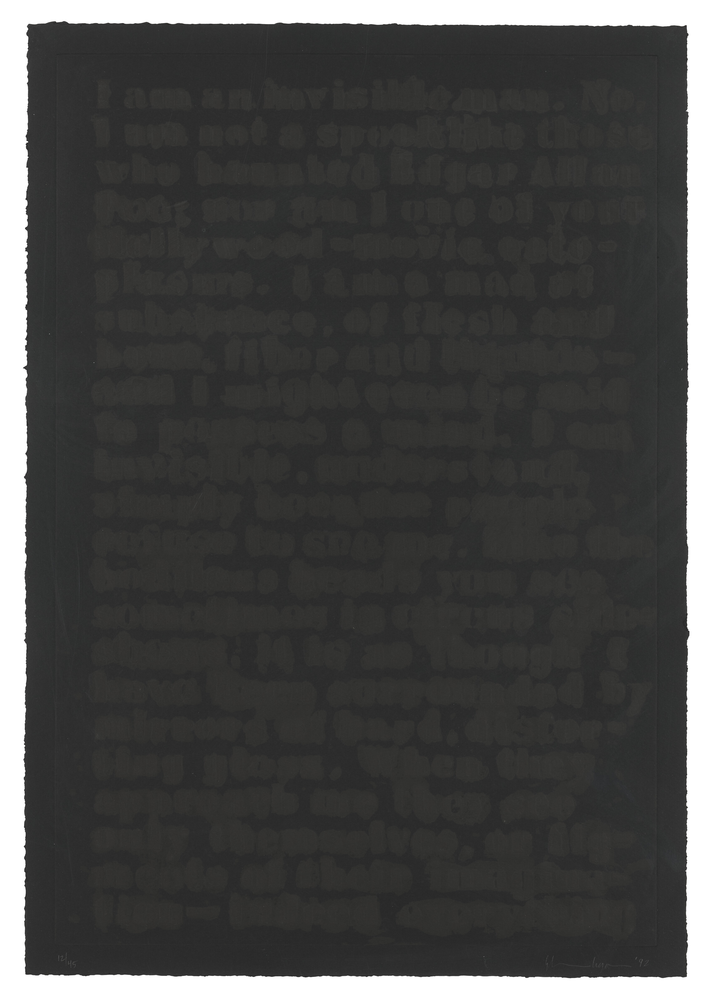 Glenn Ligon — Без названия (Четыре гравюры), изображение 2
