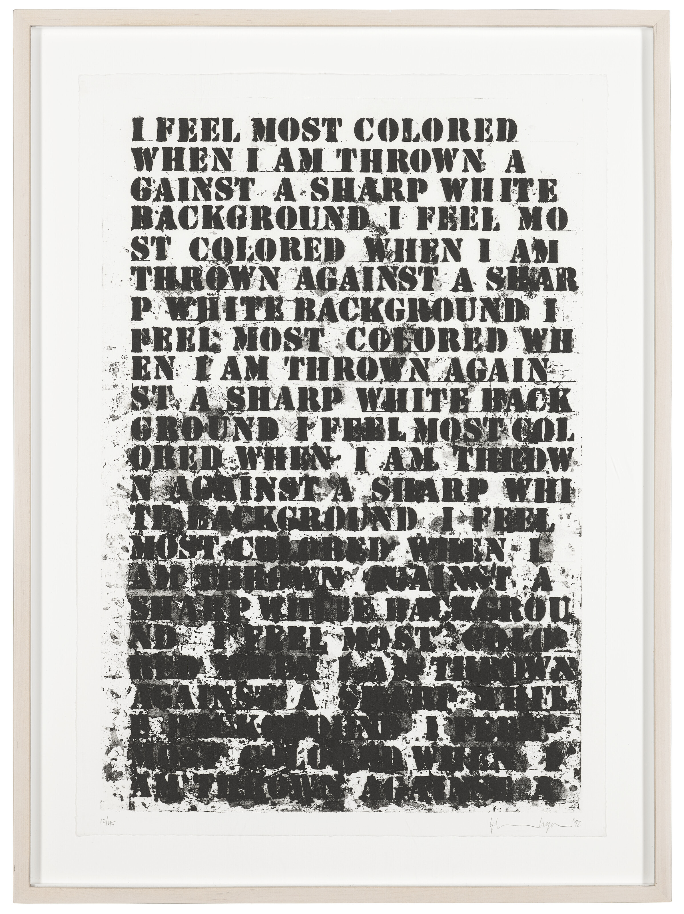 Glenn Ligon — Без названия (Четыре гравюры), изображение 8