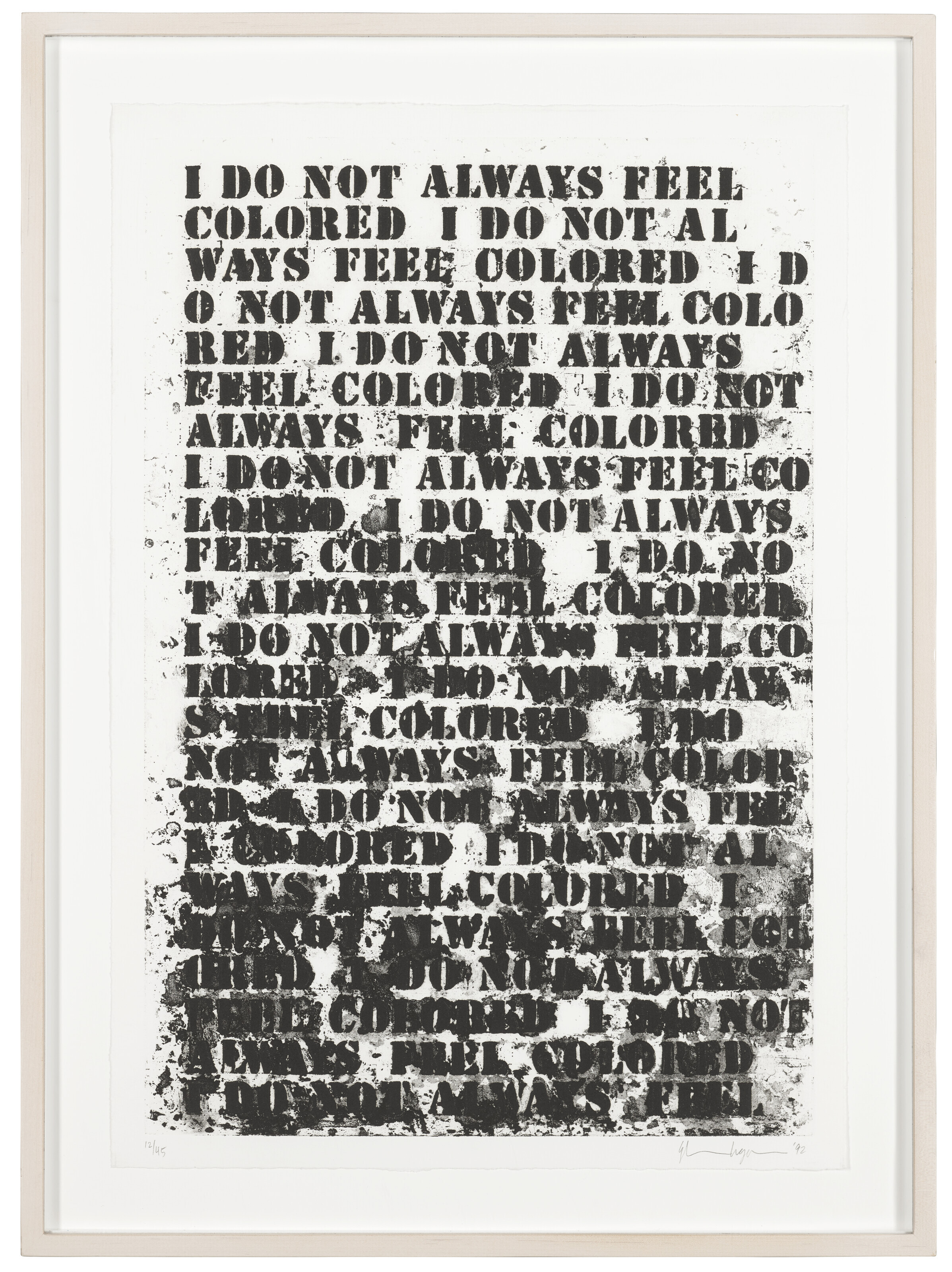Glenn Ligon — Без названия (Четыре гравюры), изображение 9