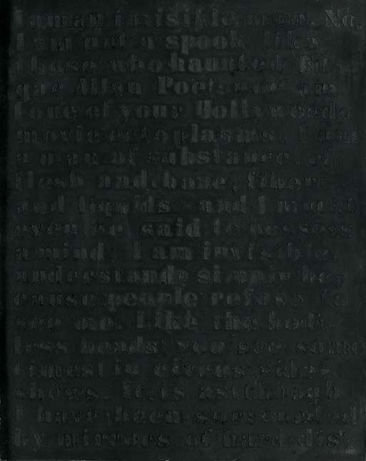 Glenn Ligon — Серия "Пролог": Человек-невидимка (Черная версия) #4