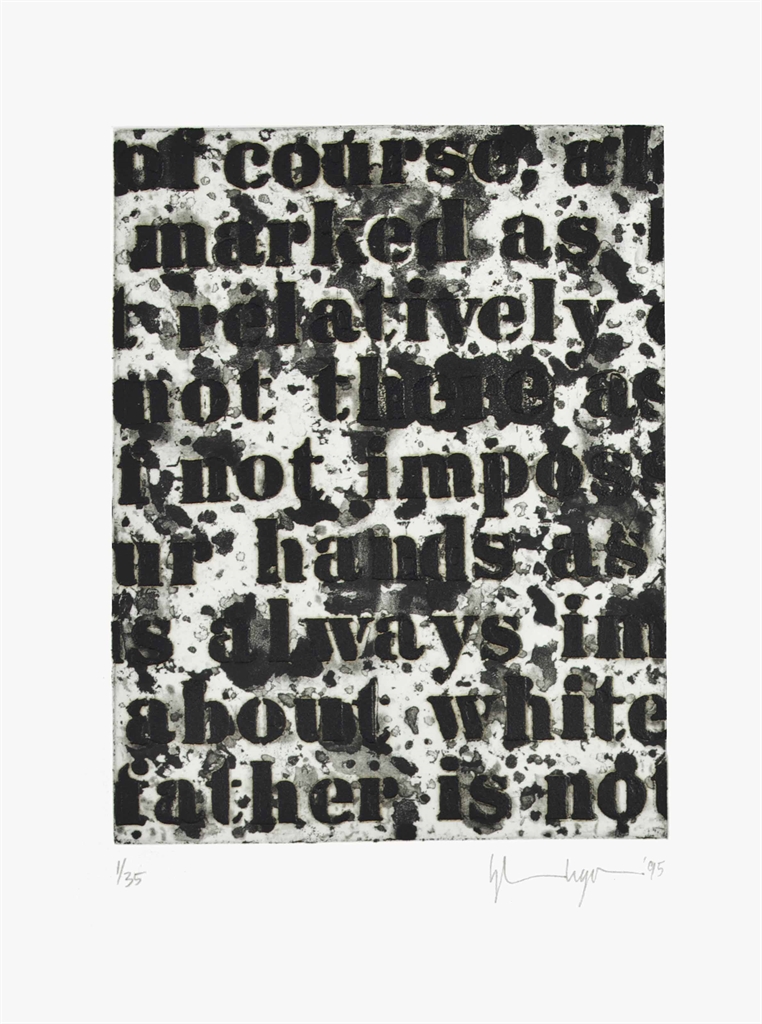 Glenn Ligon — Белый №1