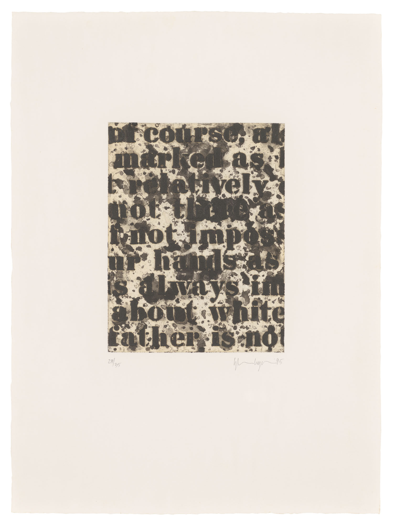 Glenn Ligon — Белый №1