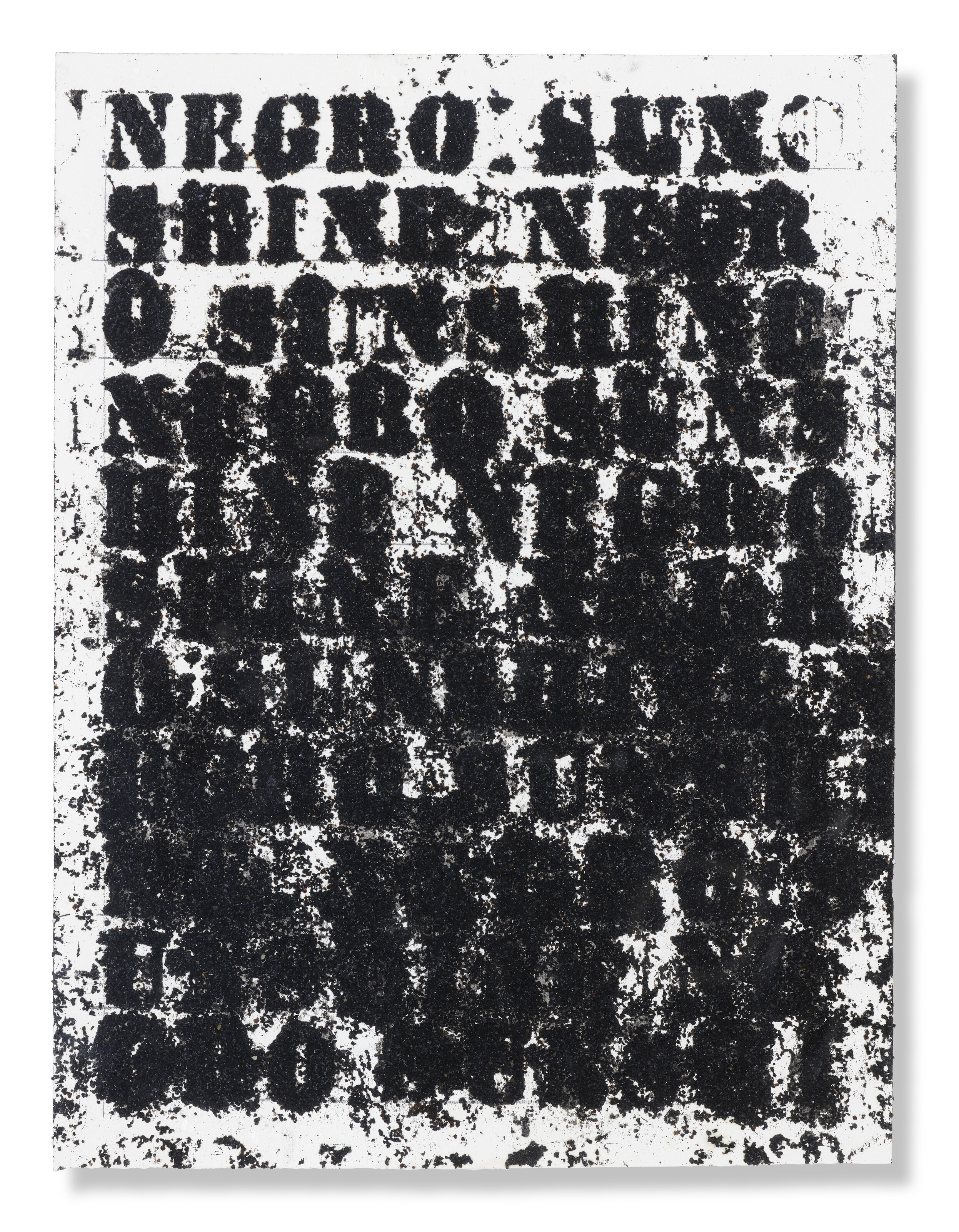 Glenn Ligon — Этюд для негритянского солнца №81