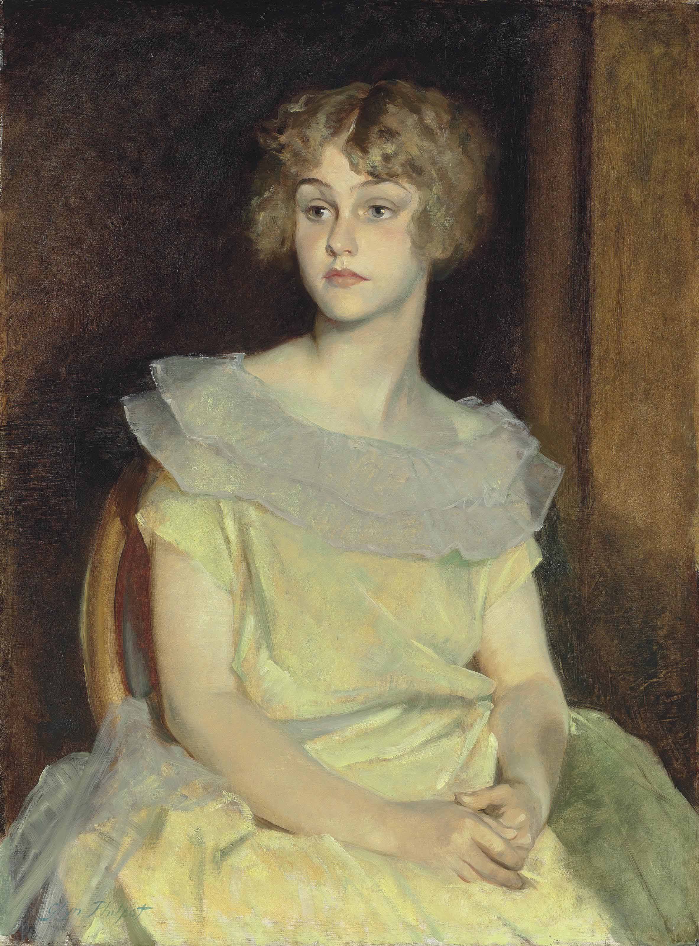 Glyn Warren Philpot — Портрет Эллен Борден Стивенсон