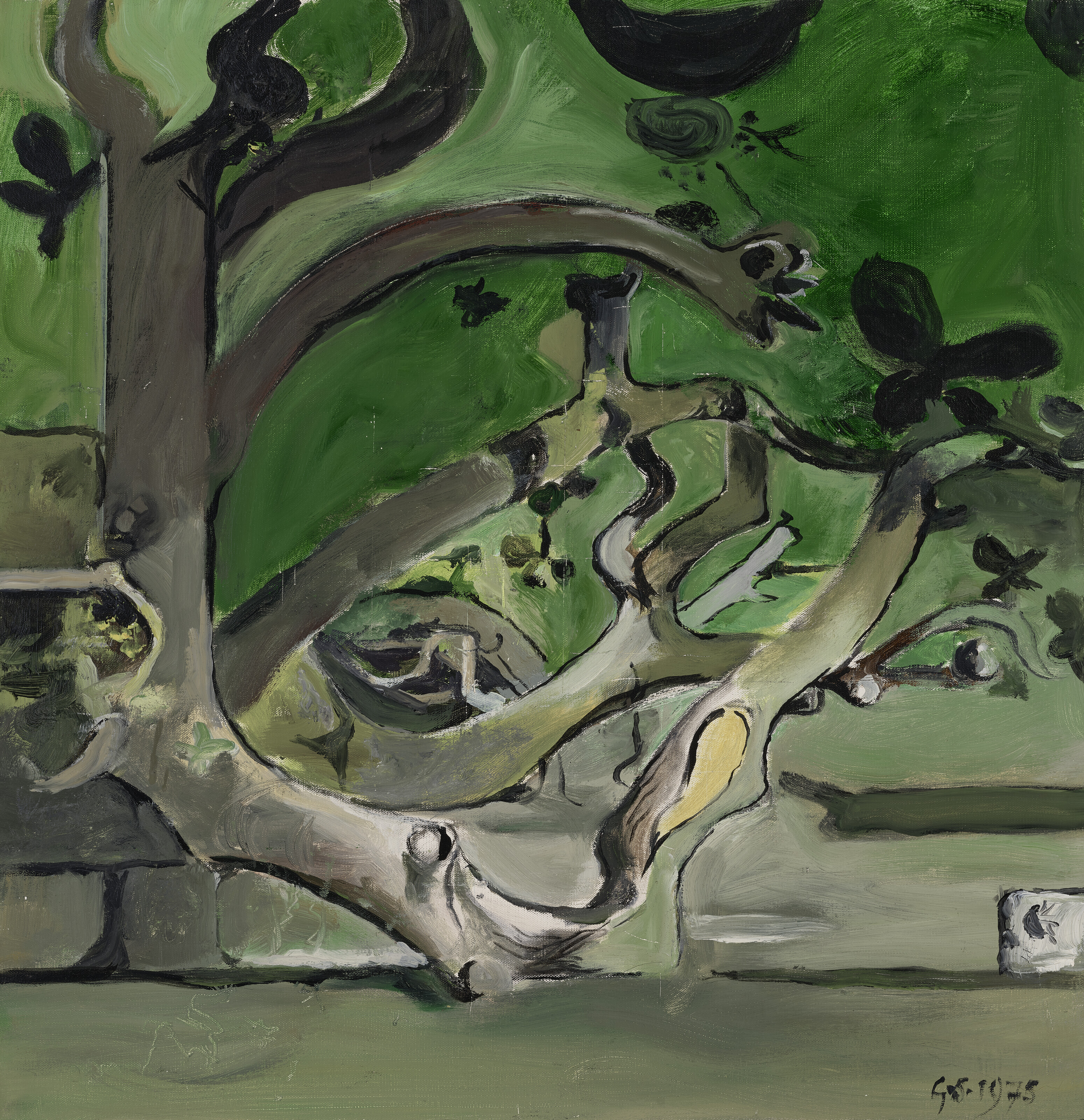 Graham Sutherland — Зеленая композиция, изображение 1