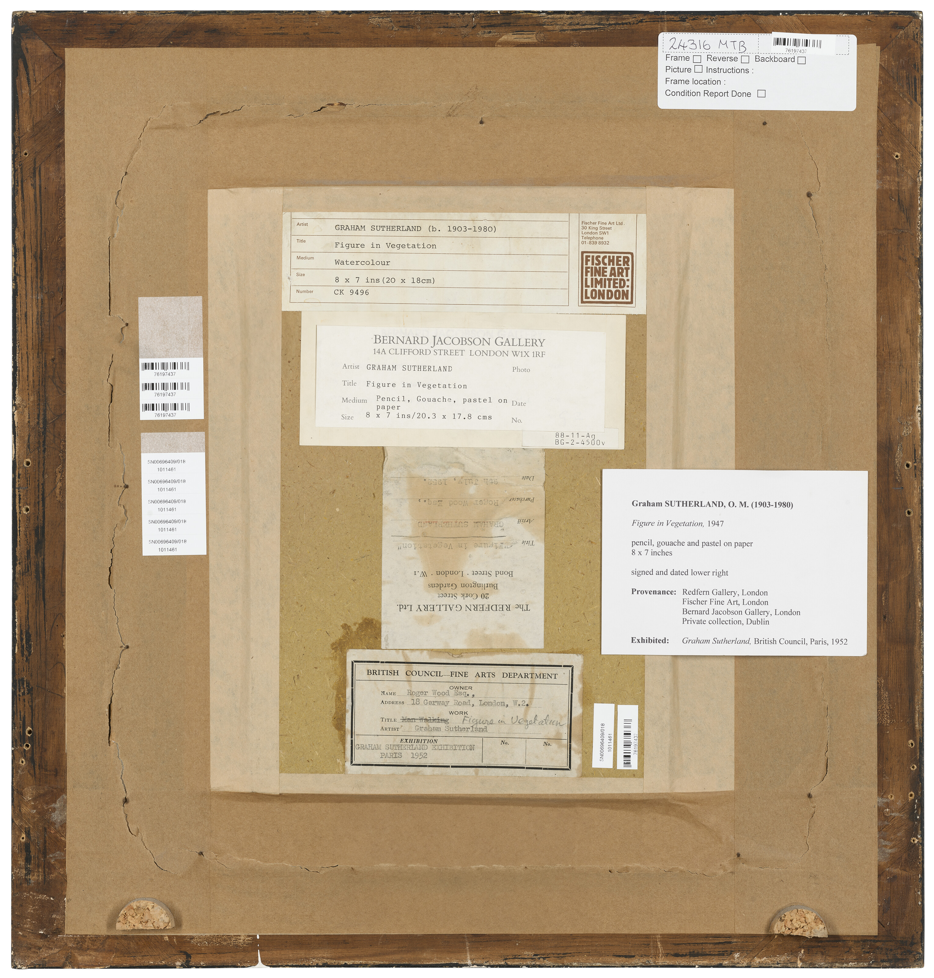 Graham Sutherland — Фигура в растительности, изображение 3