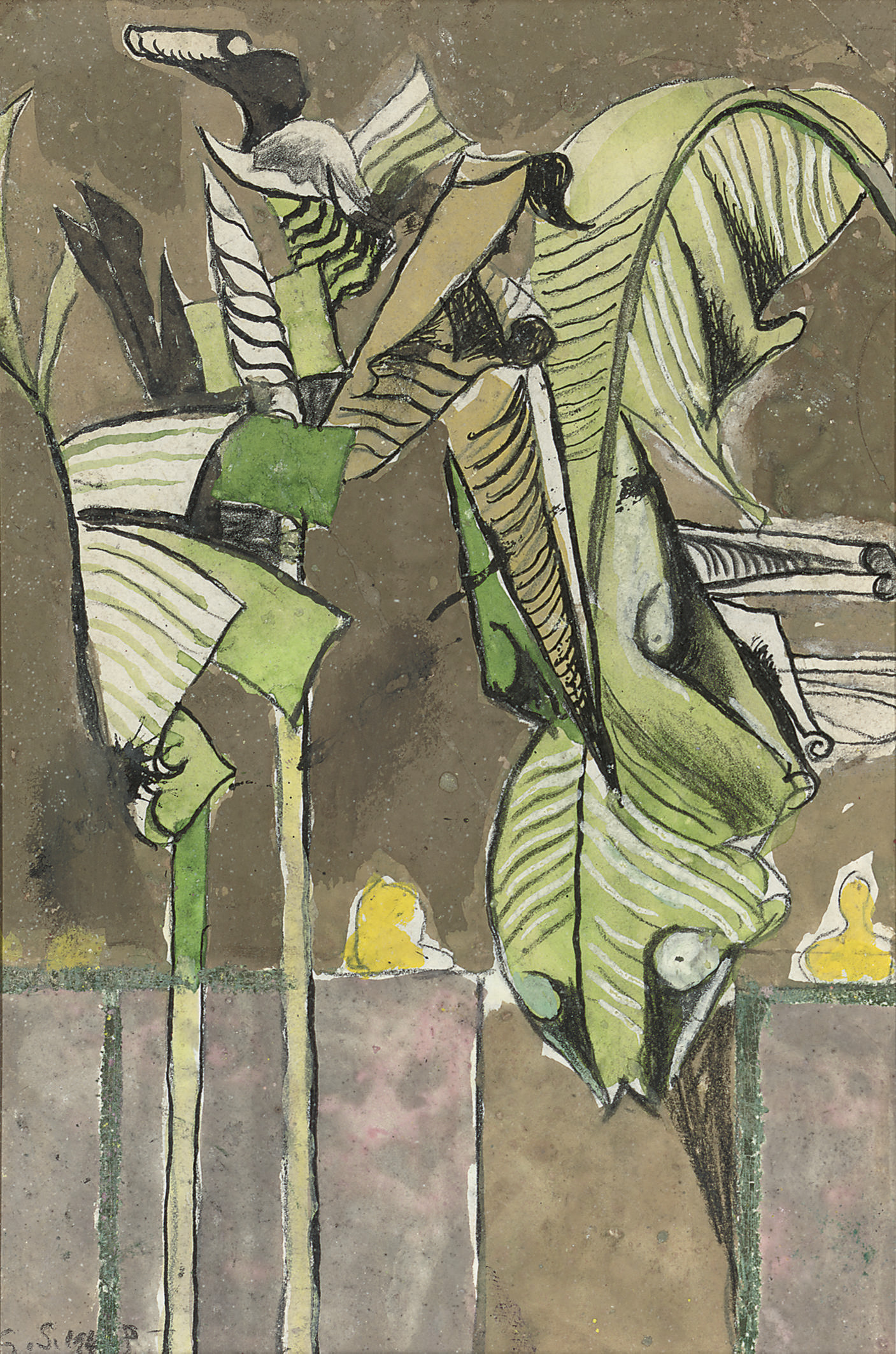 Graham Sutherland — Банановые листья, Вильфранш