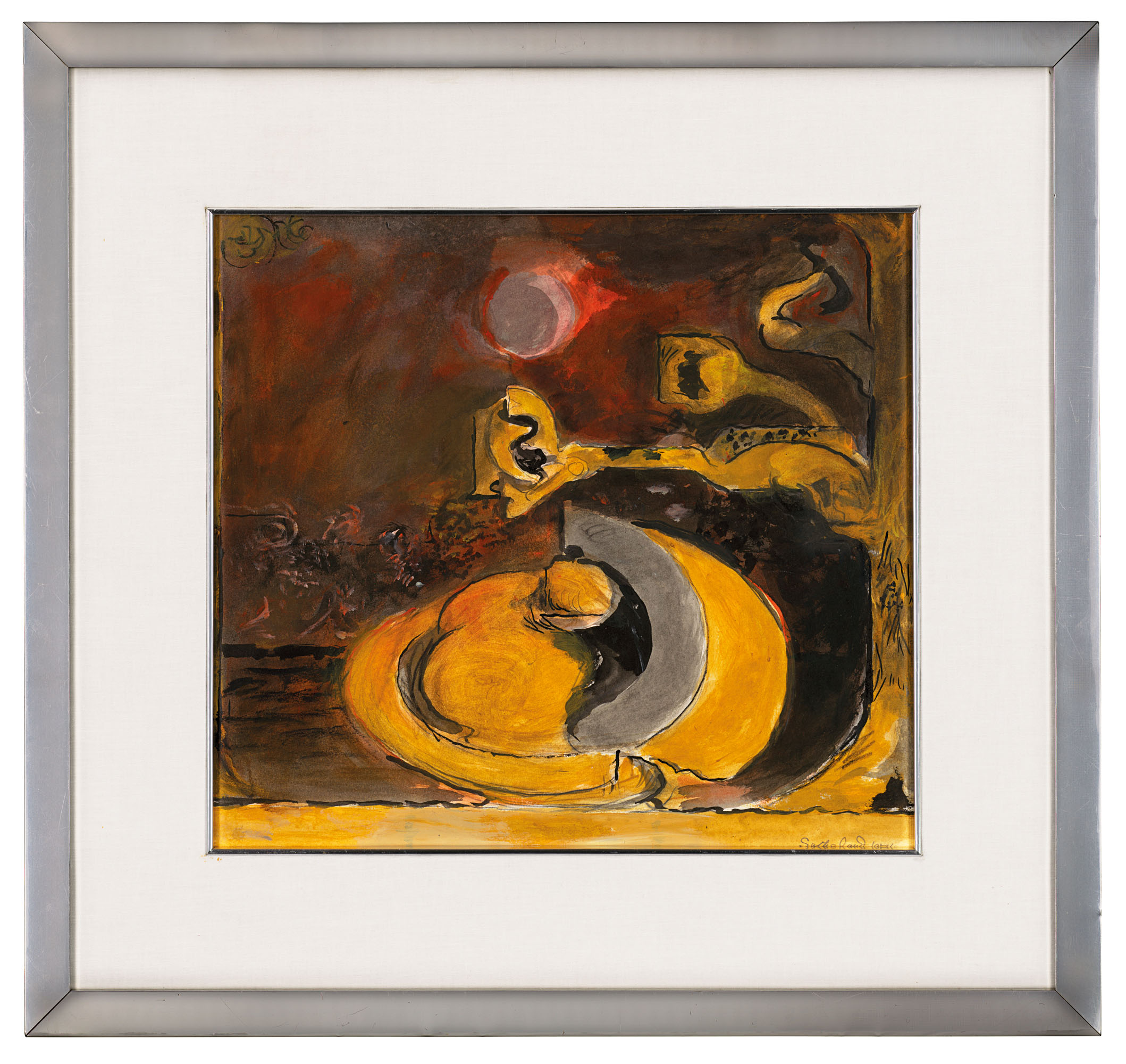 Graham Sutherland — Овальный камень у лесистой реки, изображение 2