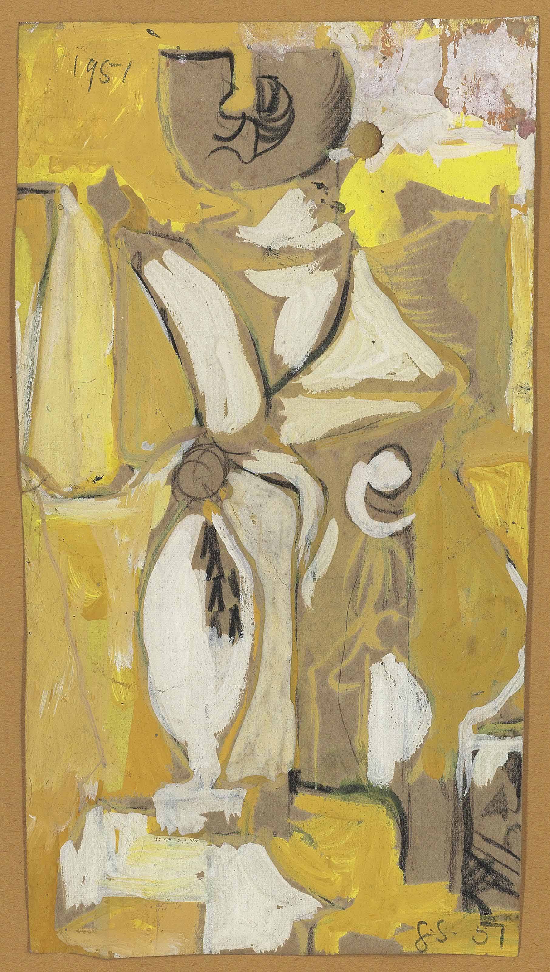 Graham Sutherland — Желтая композиция
